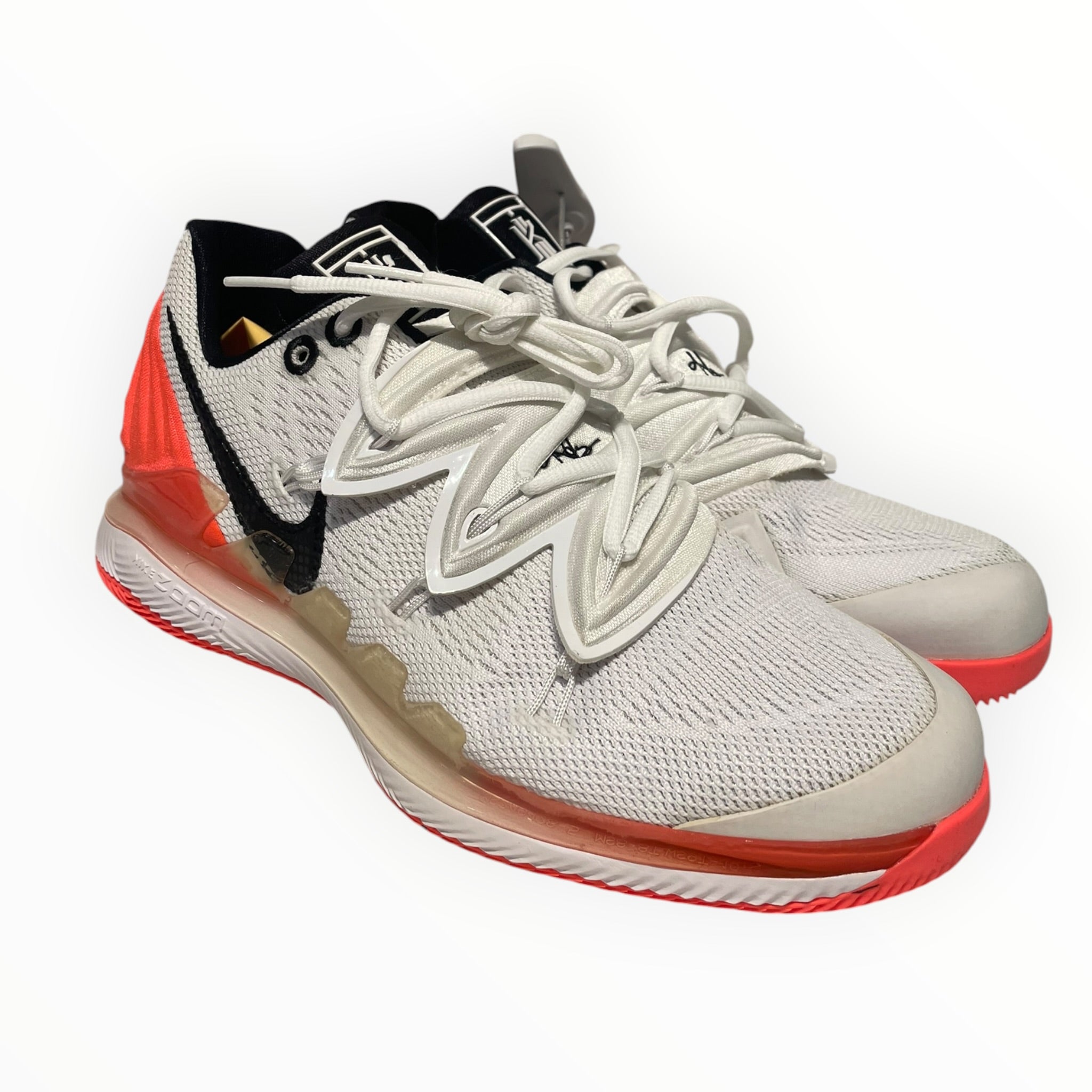 NIKE/AIR ZOOM VAPOR X KYRIE V/Low-Sneakers/US 8.5/Polyester/WHT/BQ5952-100 view 1