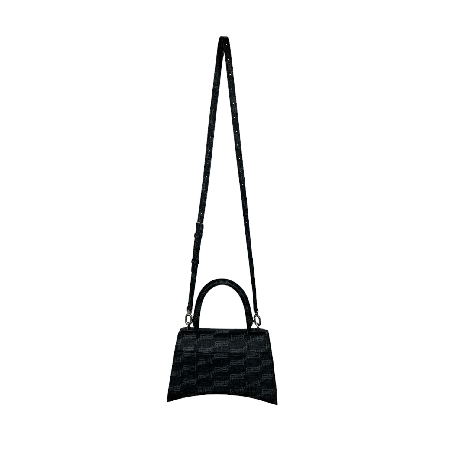 BALENCIAGA/Bag/Monogram/Leather/BLK/Hourglass Handbag view 2