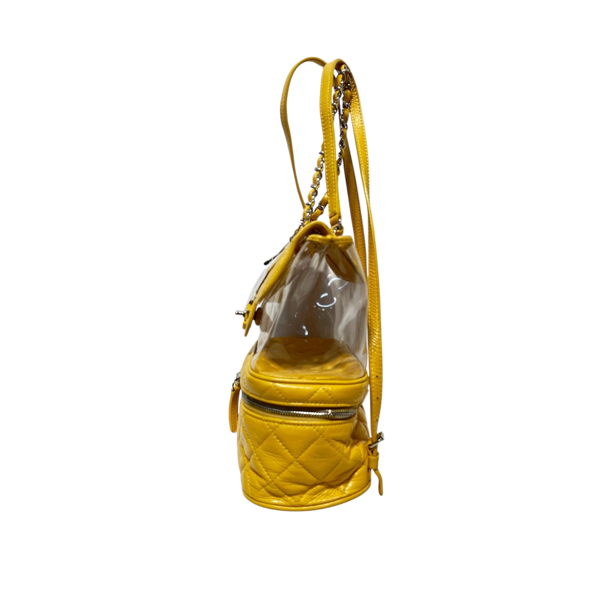 CHANEL/Backpack/Leather/YEL/ view 4