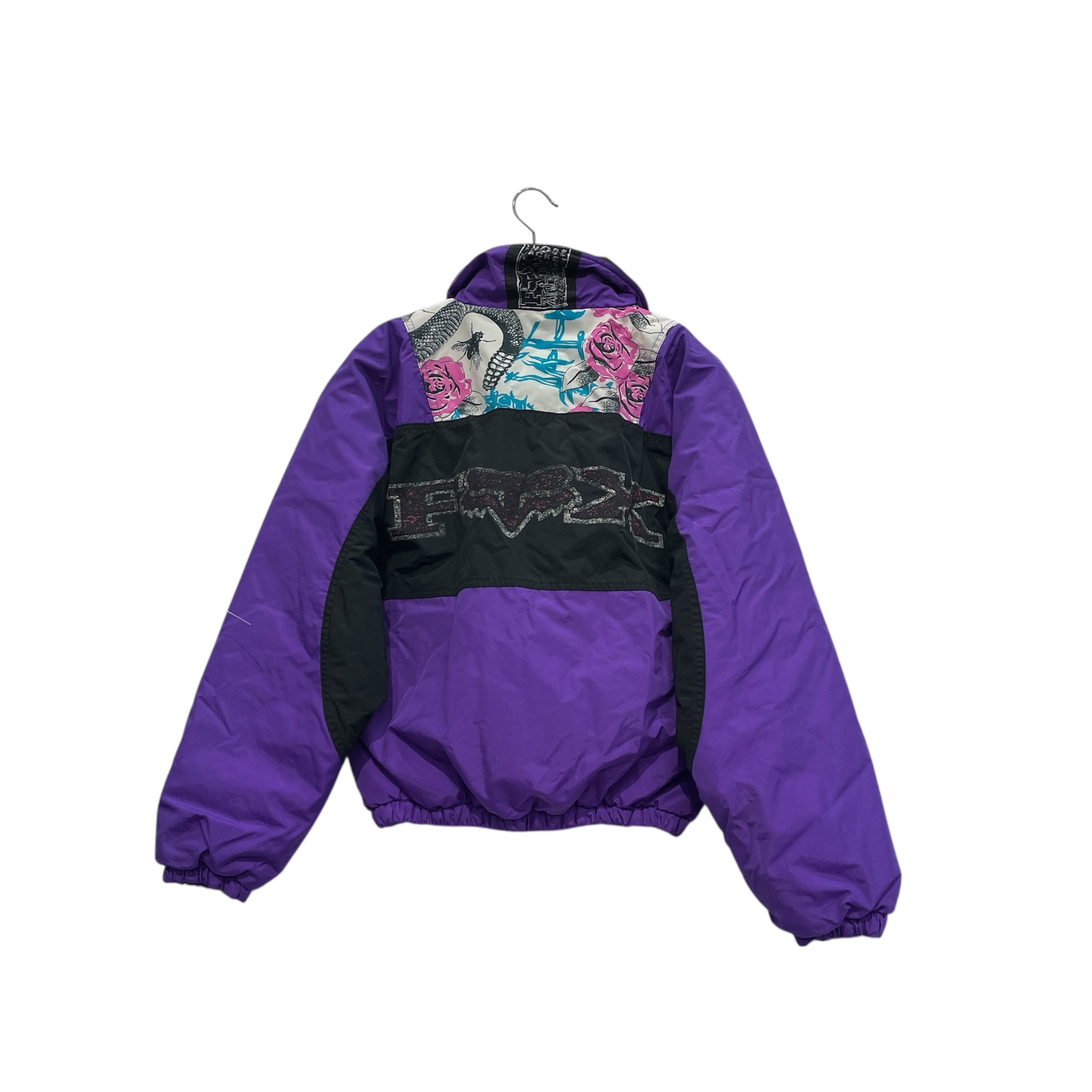 FOX/Puffer Jkt/M/Nylon/PPL/Graphic/Y2K GRAPHIC QUARTER BUTTON UP view 2