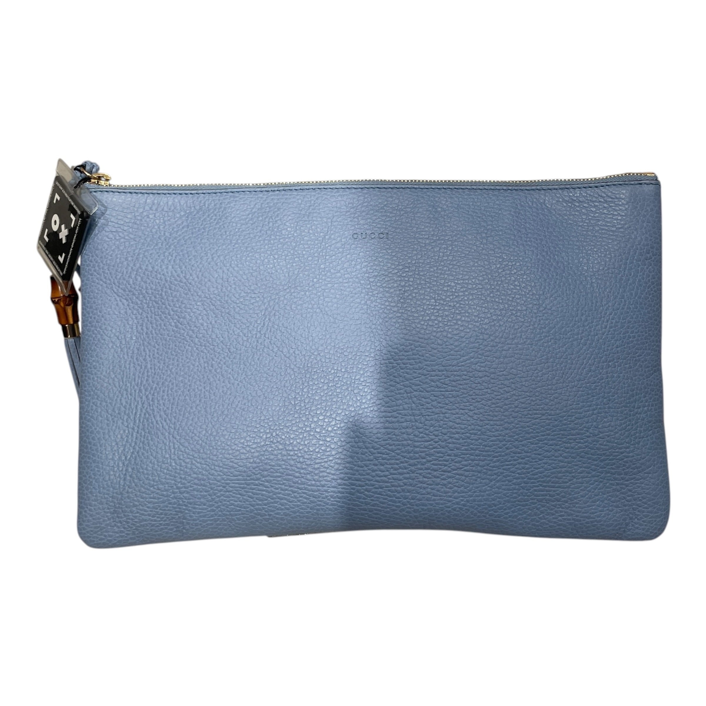 GUCCI/Pouch/Cowhide/BLU/BAMBOO TASSEL view 1