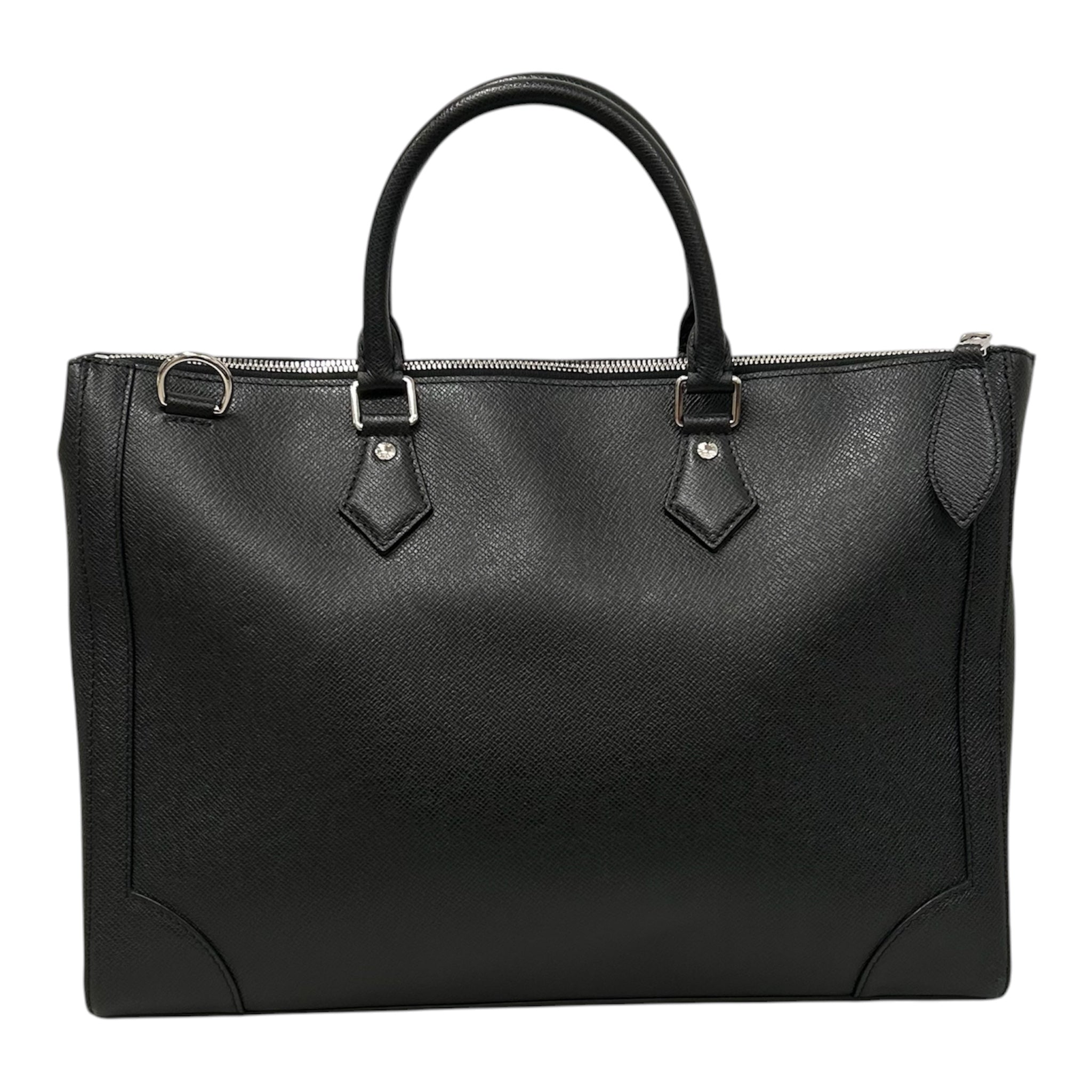 LOUIS VUITTON/Bag/Leather/BLK/SLIM BREIFCASE view 2
