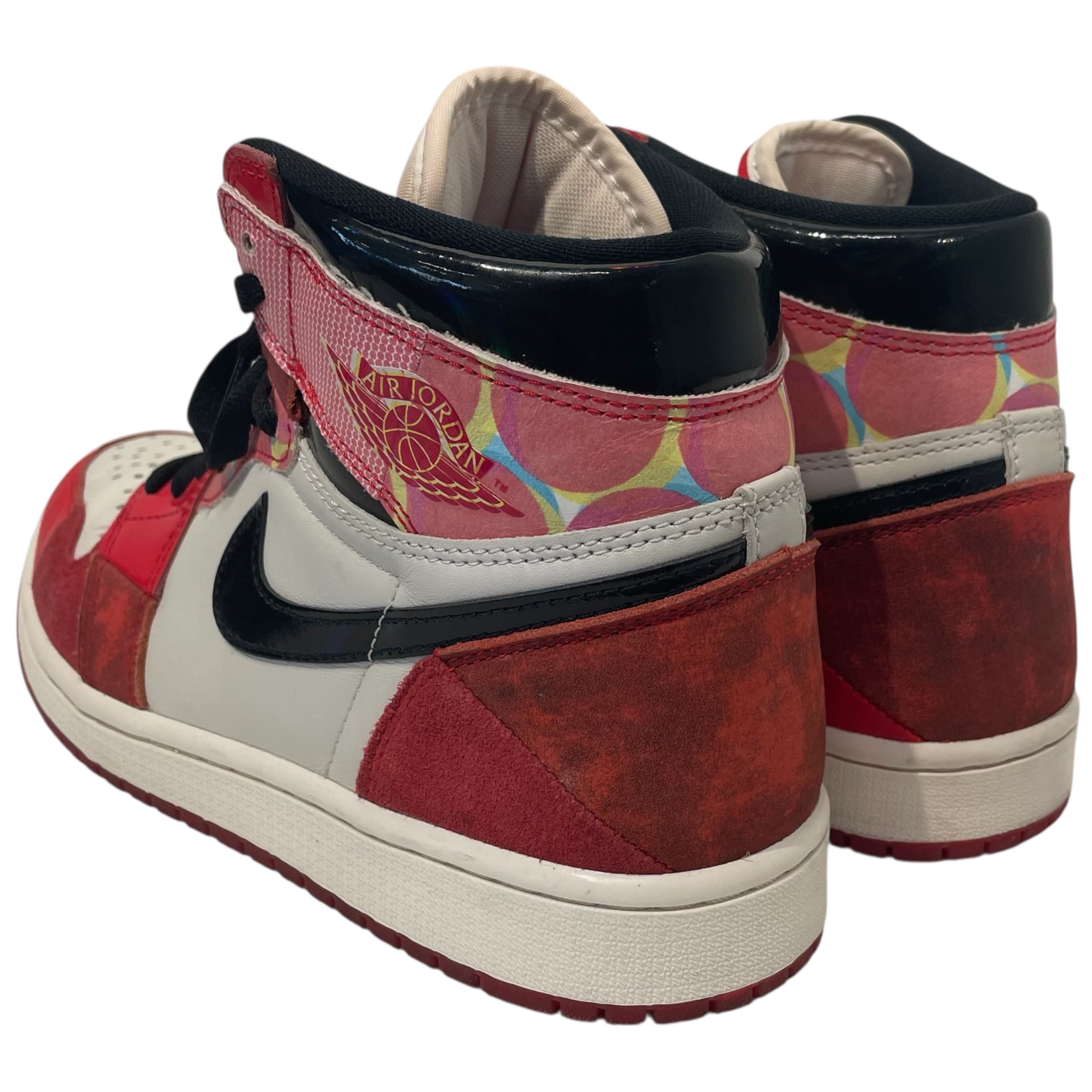 NIKE/Hi-Sneakers/US 9/Suede/RED/spiderman view 2
