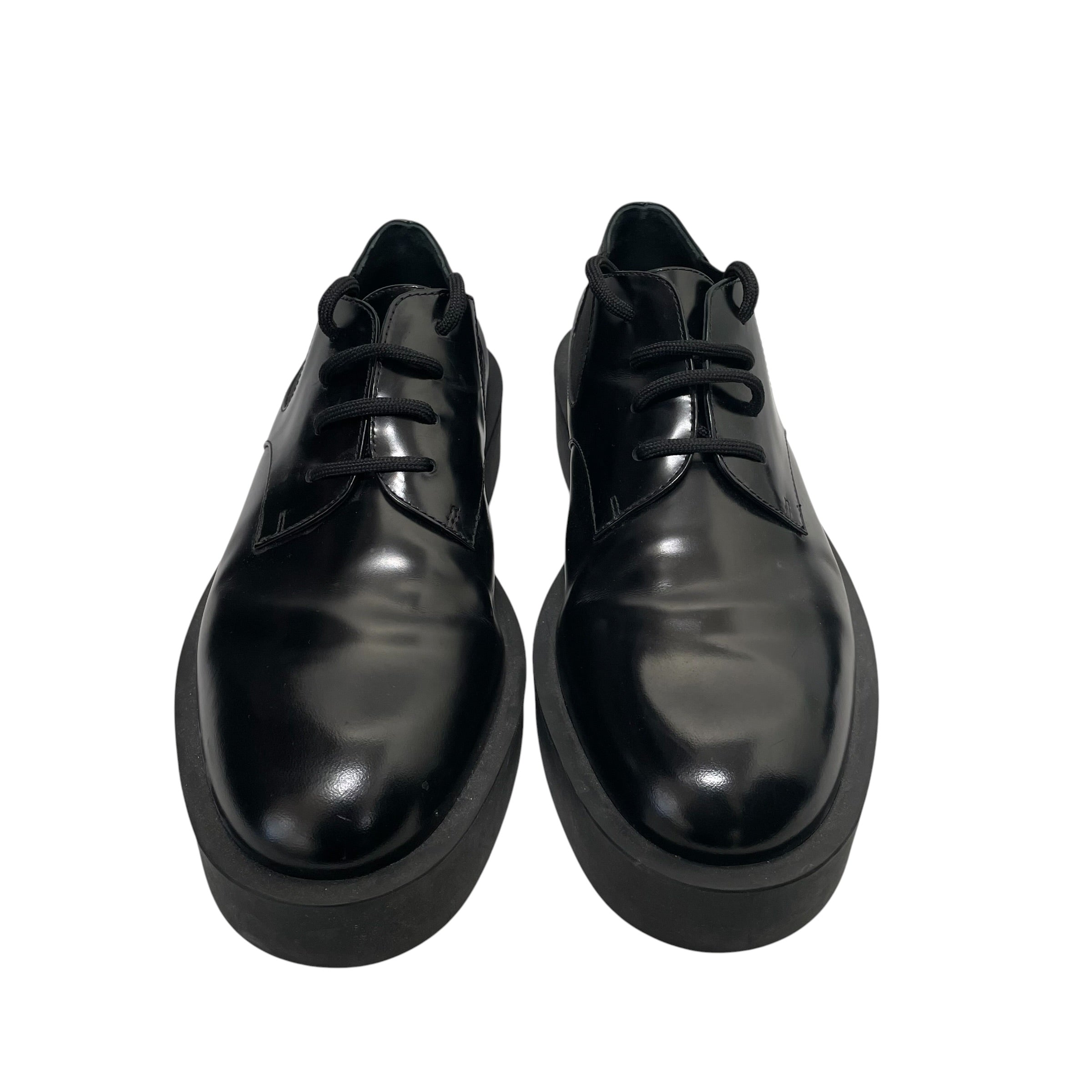 JIL SANDER/Loafers/EU 40/BLK/polished derbys view 3