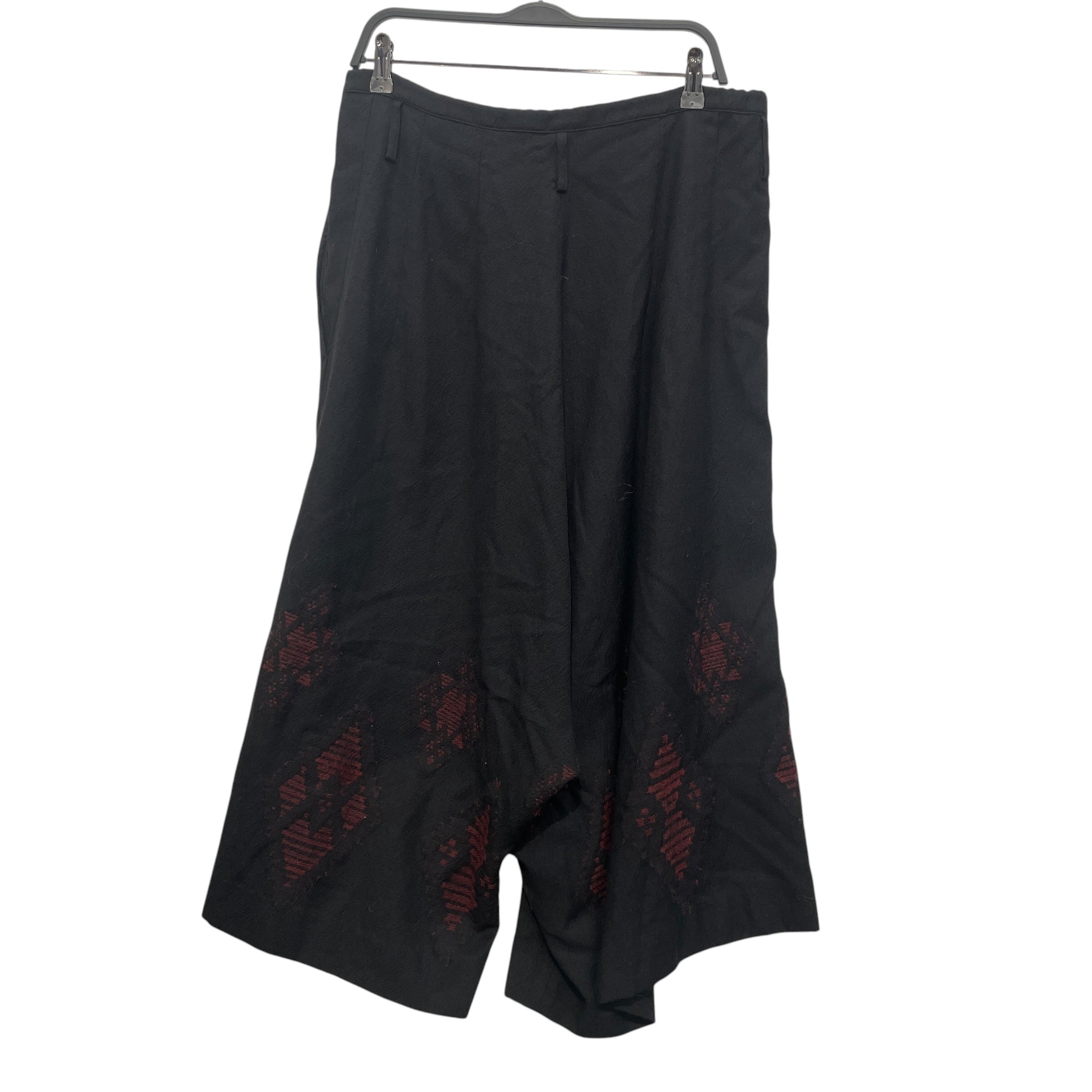 Y's/Pants/2/Wool/BLK/RED DIAMONDS view 2