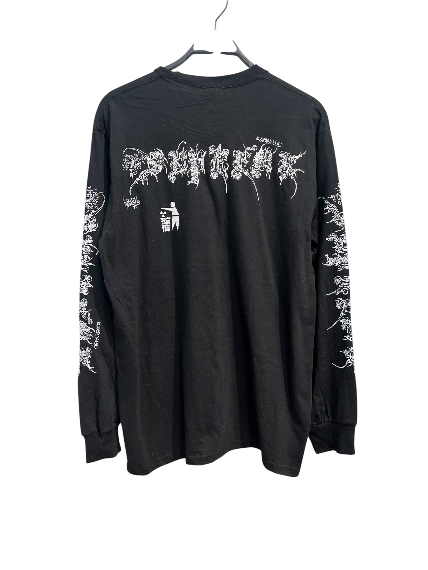 Supreme/LS T-Shirt/L/Cotton/BLK/All Over Print/WOMBAT LS TEE view 2