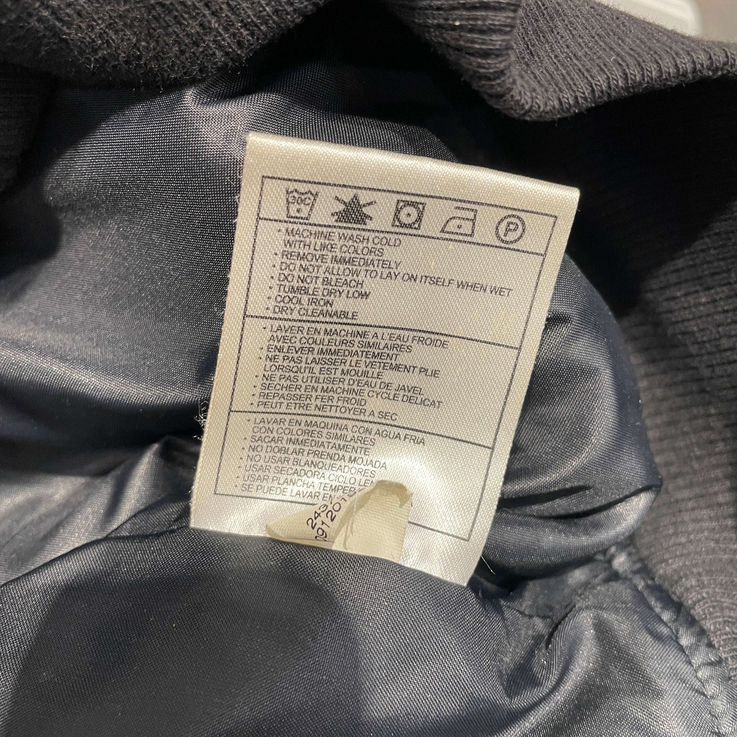 JORDAN BRAND/Baseball Jkt/L/Cotton/BLK/Black Flight 1985 Wings Fleece view 4