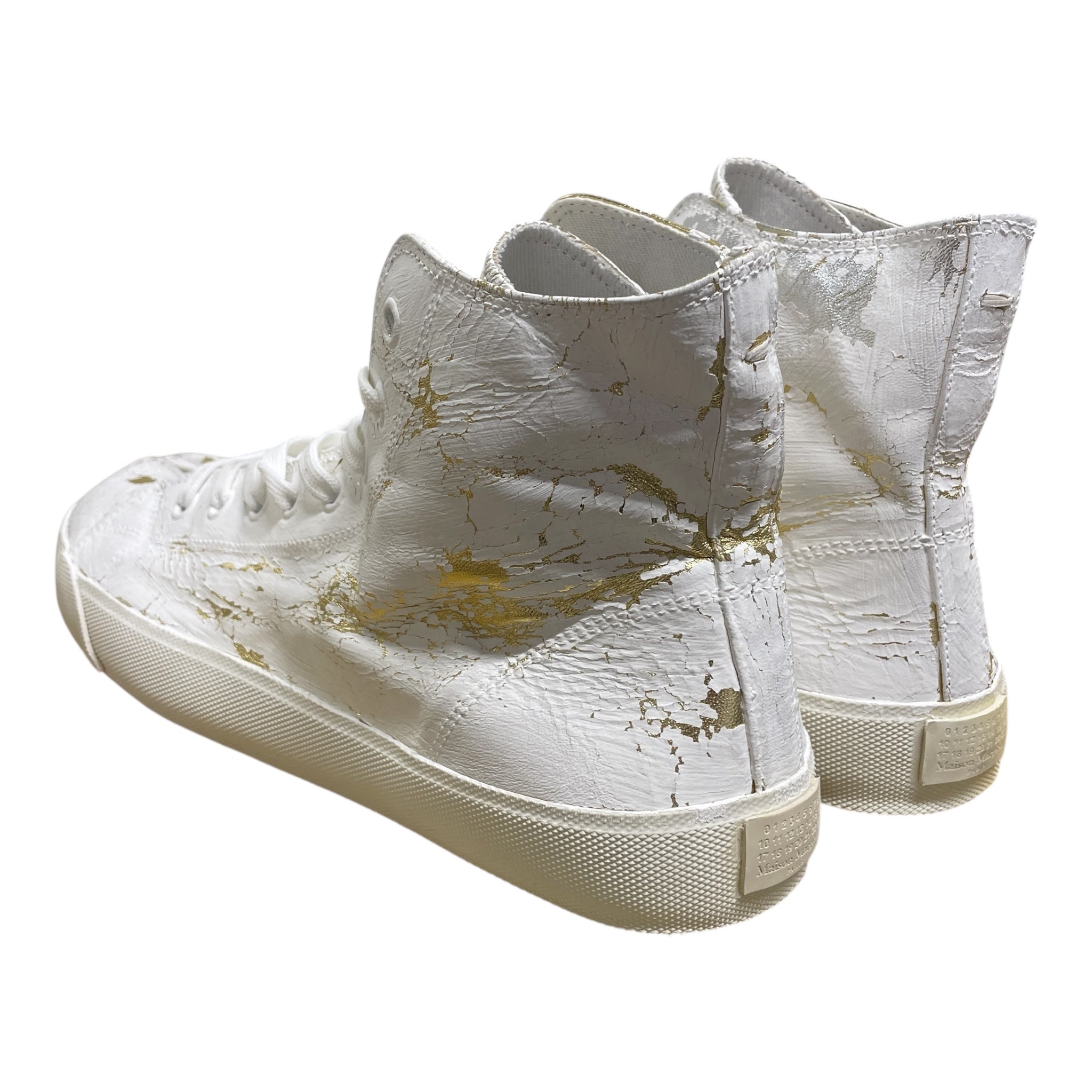 Maison Margiela/Hi-Sneakers/Polyester/WHT/'craquele' white view 2