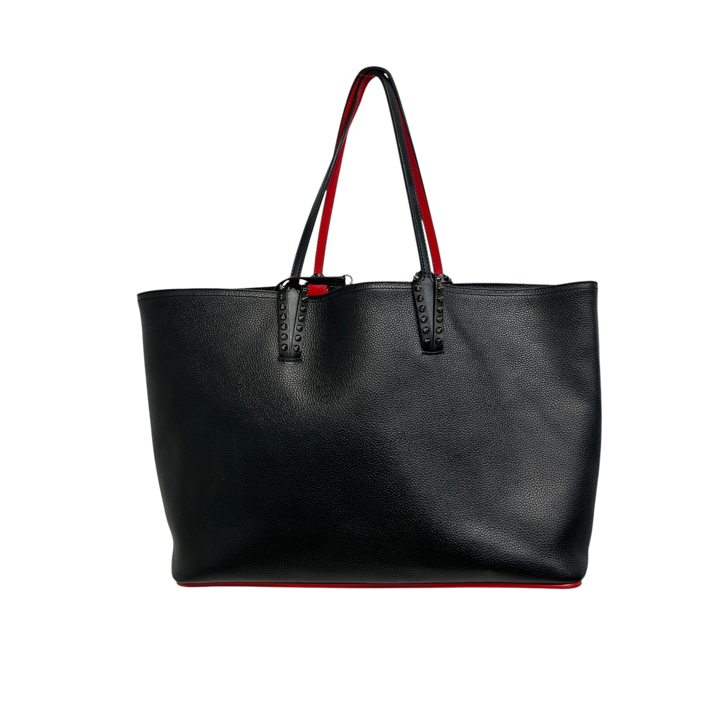 Christian Louboutin/Tote Bag/Leather/BLK/spikes view 1