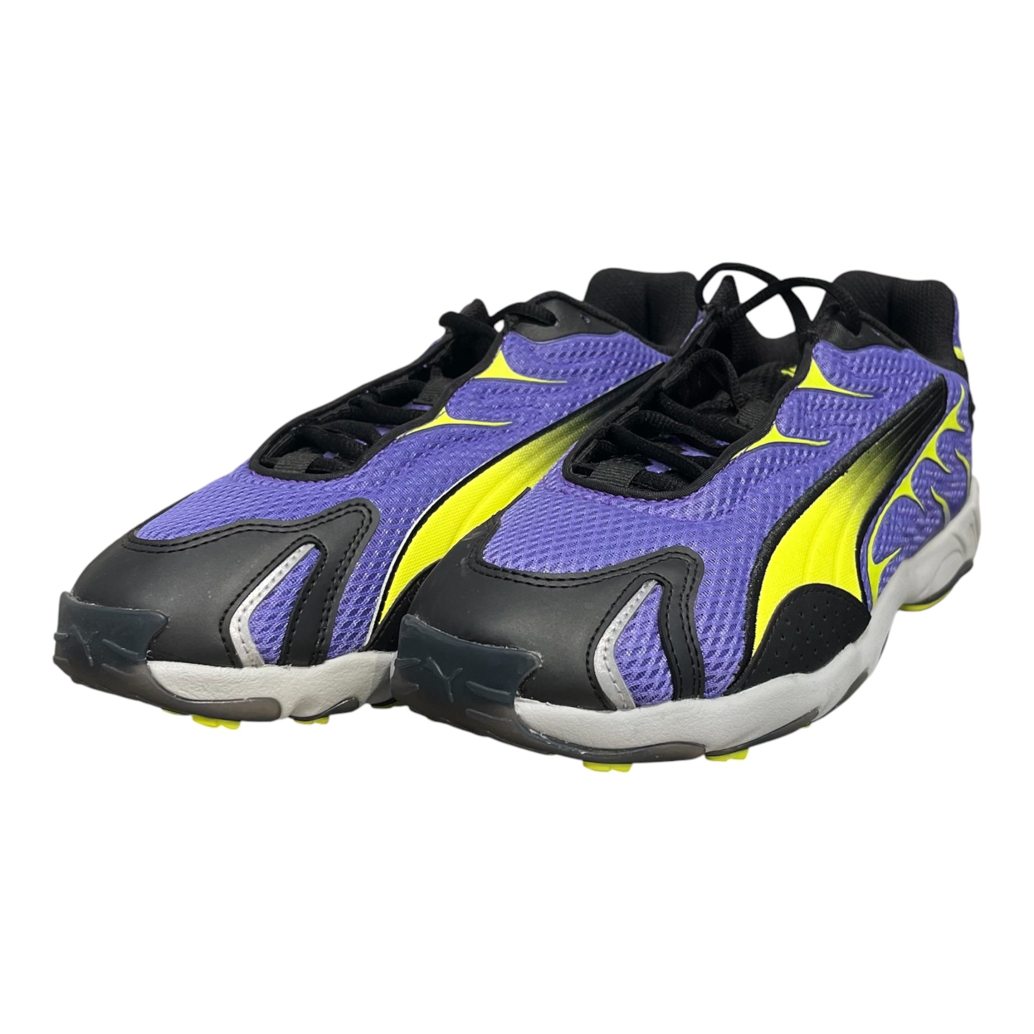 PUMA/Low-Sneakers/US 9/Nylon/PPL/HIGHLIGTER YELL ACCENTS view 4