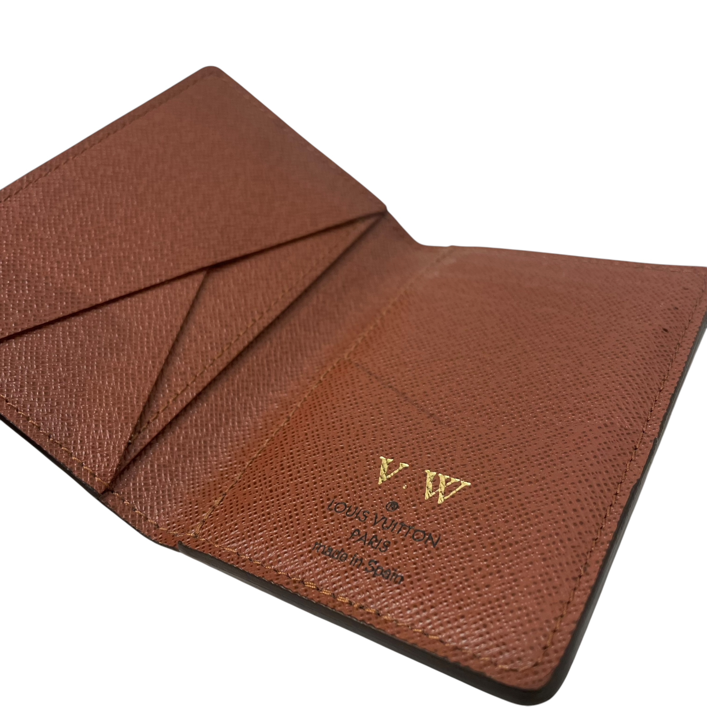 LOUIS VUITTON/Wallet/Monogram/Leather/BRW/POCKET ORGANIZER view 5