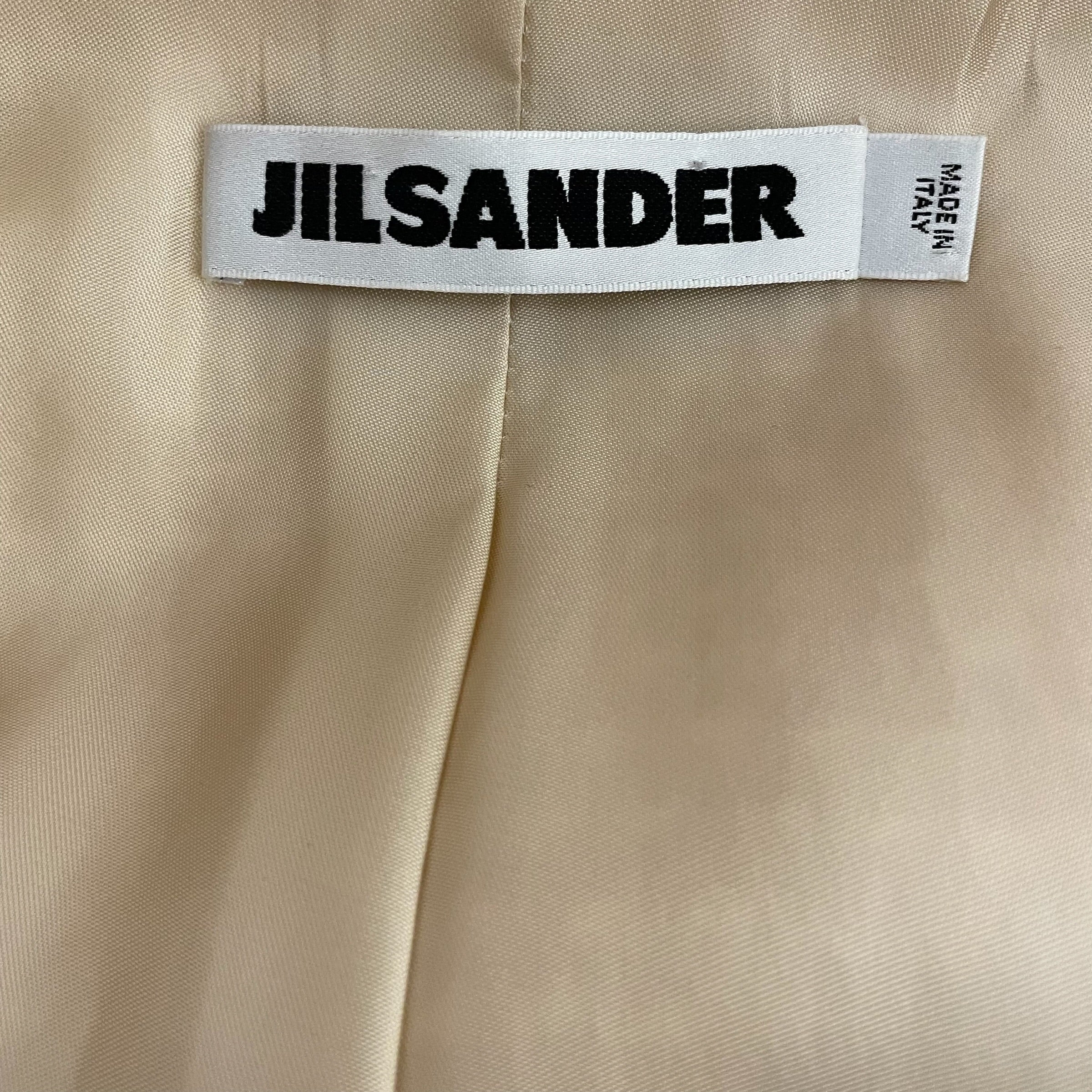 JIL SANDER/Coat/34/Wool/CRM/hidden buttons rn#104642 view 3