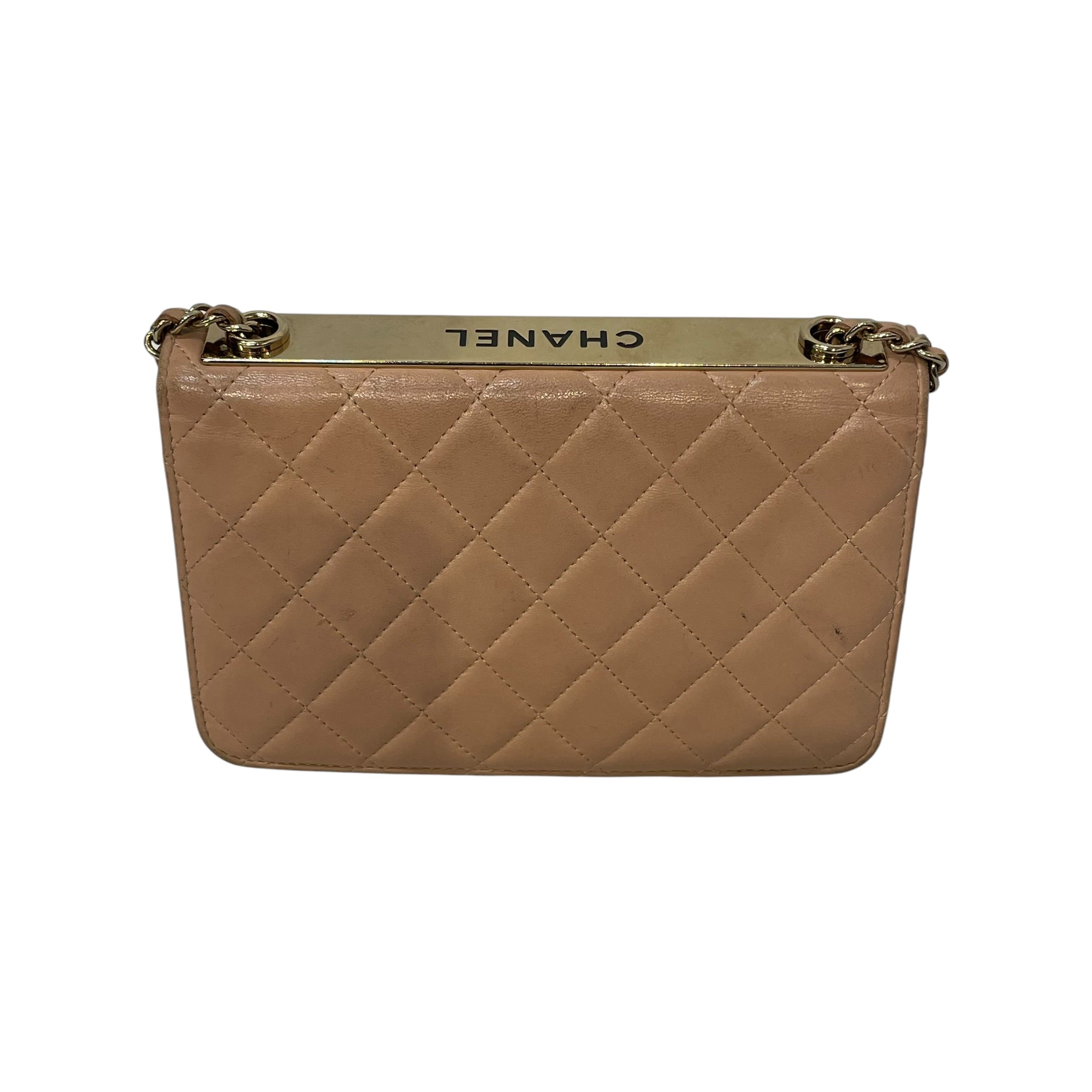 CHANEL/Cross Body Bag/Lambskin/BEG/Trendy CC Quilted view 3