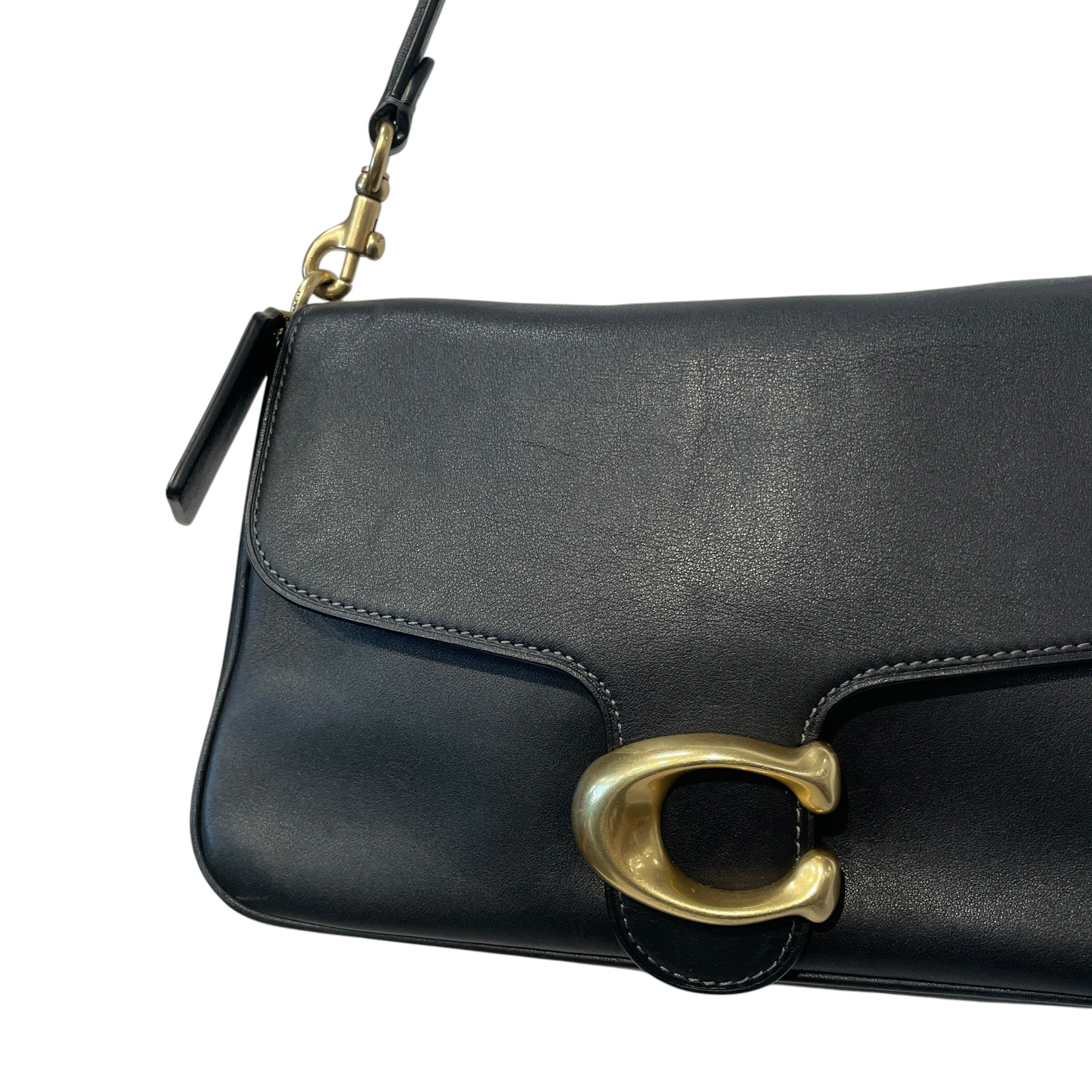 COACH/Hand Bag/Leather/BLK/SOFT TABBY view 2