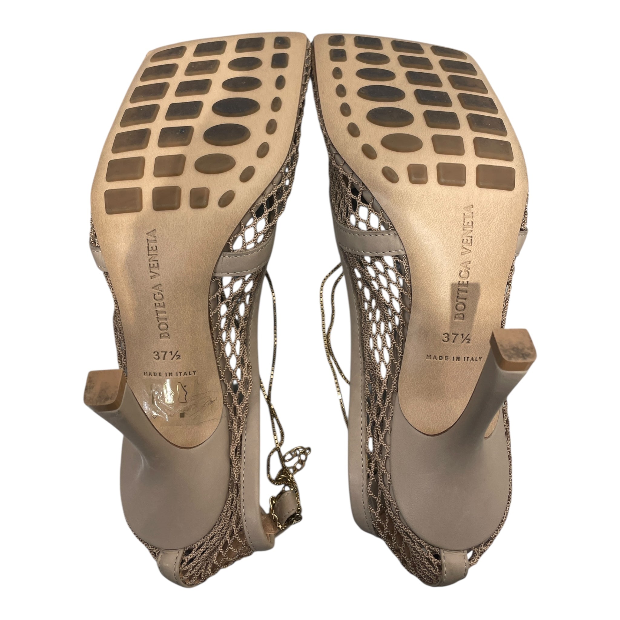BOTTEGA VENETA/Heels/EU 38.5/BEG/bottega net heels view 4