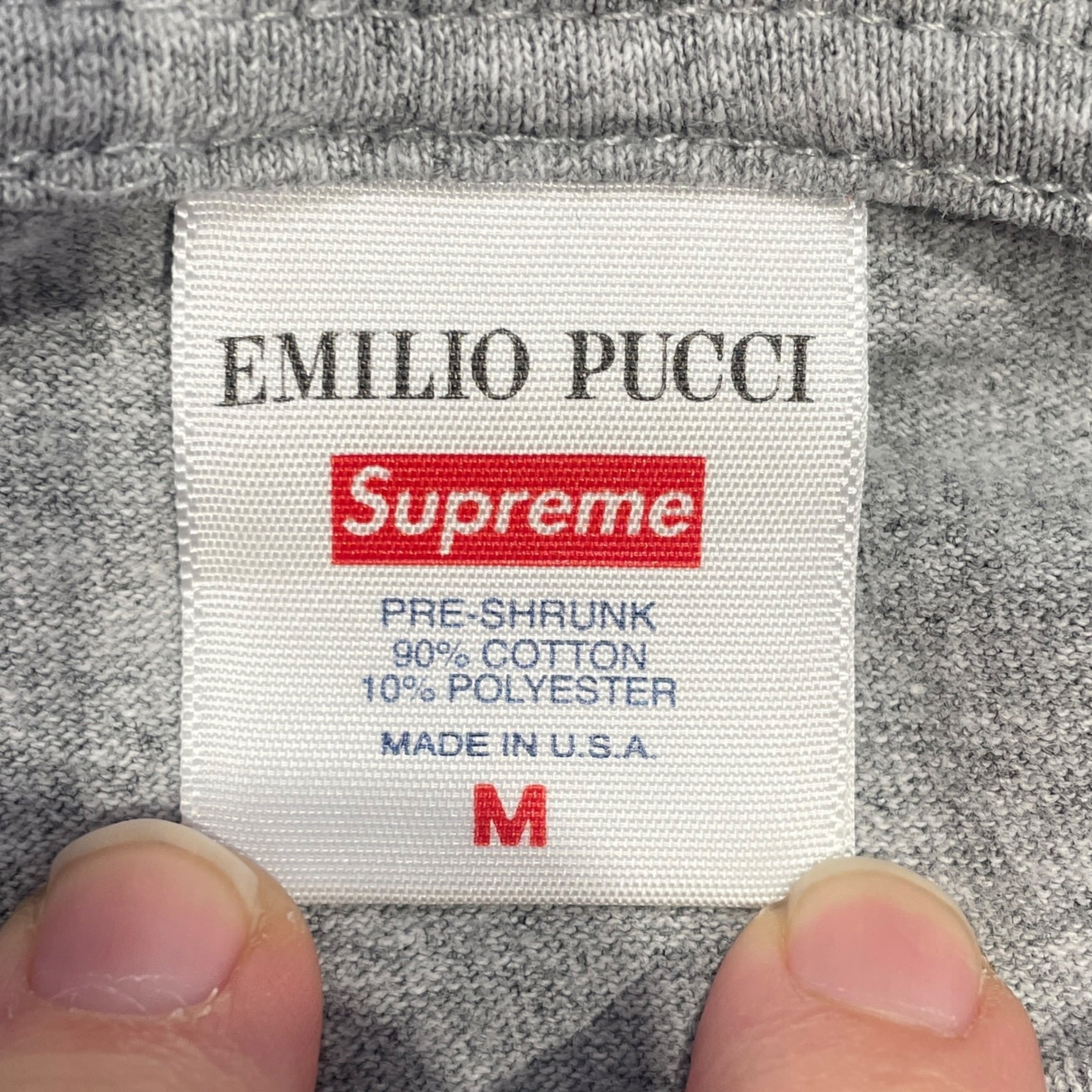 Supreme/T-Shirt/M/Cotton/GRY/EMILO PUCCI box tee view 3