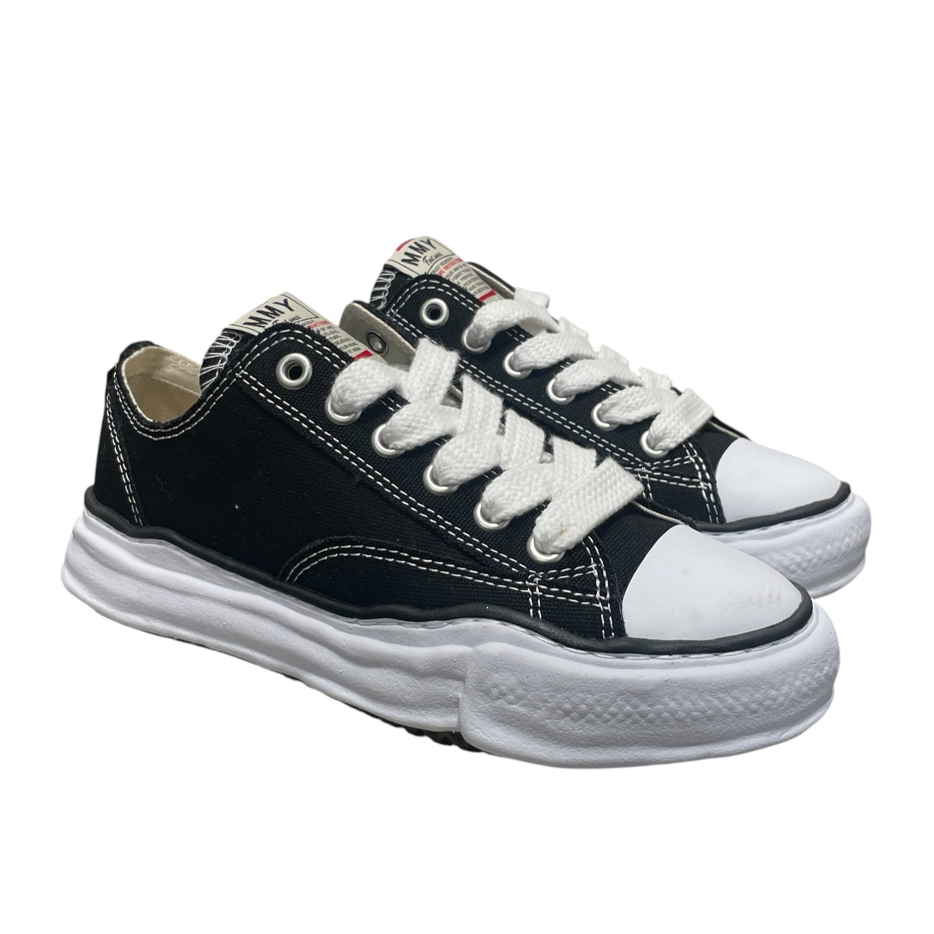 MIHARA YASUHIRO/Low-Sneakers/EU 38/Cotton/BLK/ view 1