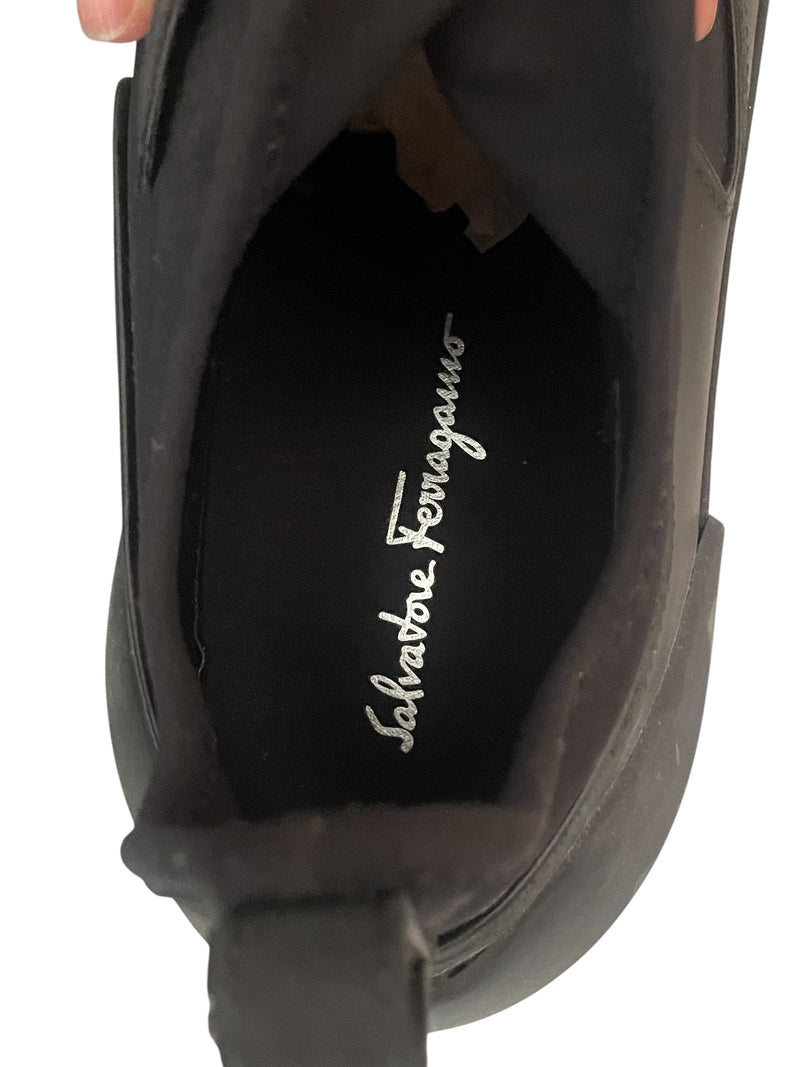 Salvatore Ferragamo/Low-Sneakers/US 9/Polyester/BLK/NILE Slip On