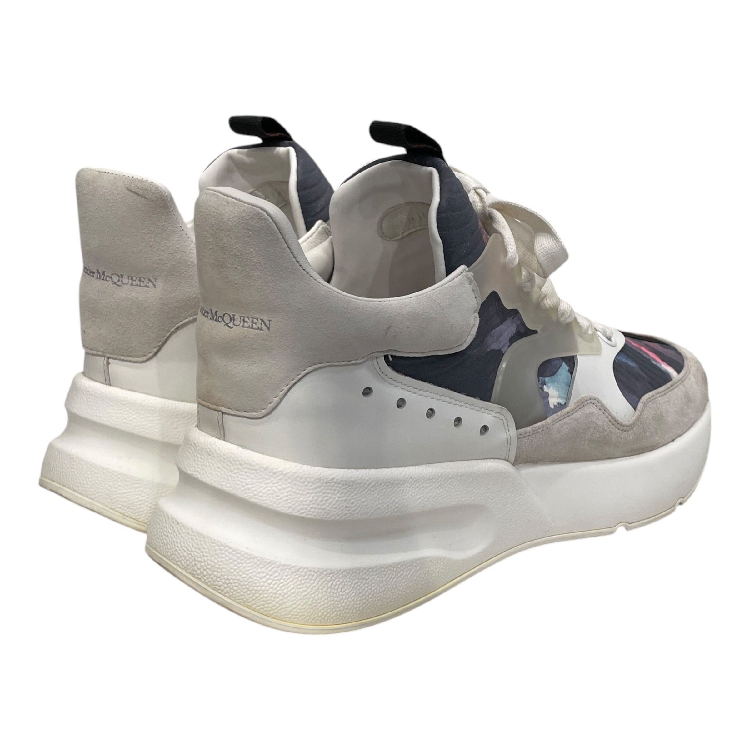 Alexander McQueen/Hi-Sneakers/EU 43/Suede/WHT/HI TOP DECAL MAIN PANEL view 2