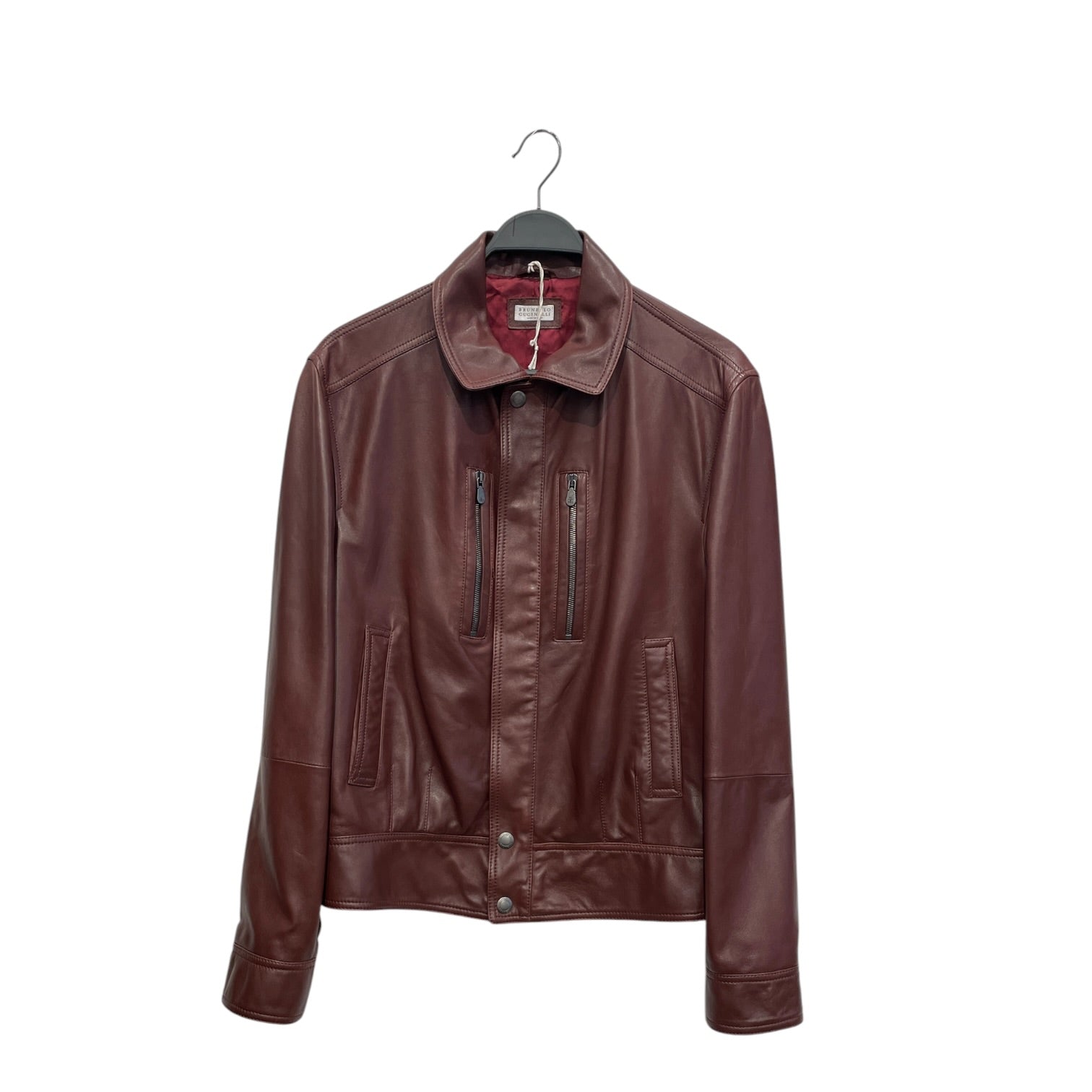 BRUNELLO CUCINELLI/Leather Jkt/XS/Leather/BRD/CHEST ZIP PKTS view 1