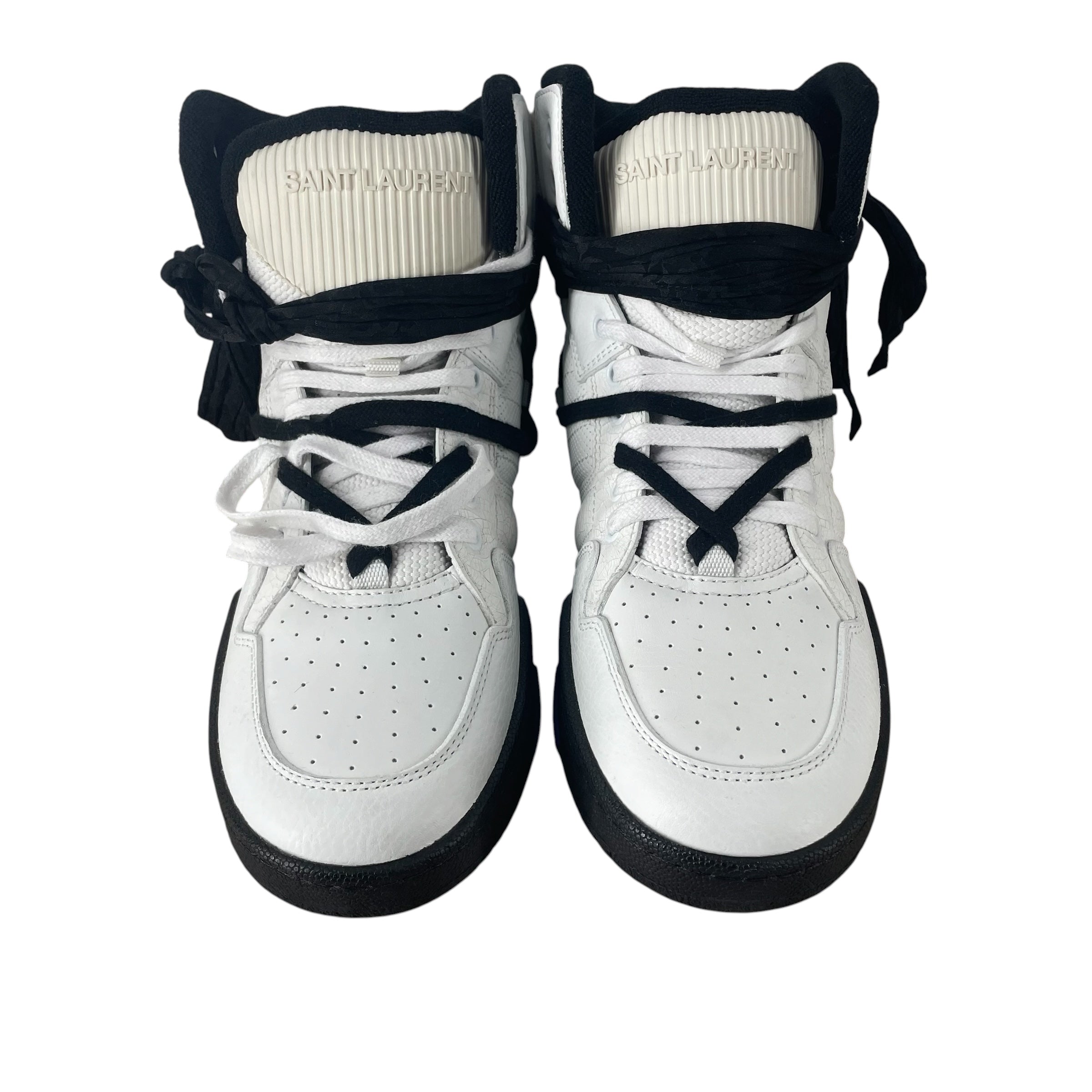 SAINT LAURENT/Hi-Sneakers/EU 41/Leather/WHT/CURE 05 BLU/BLK SOLE view 3