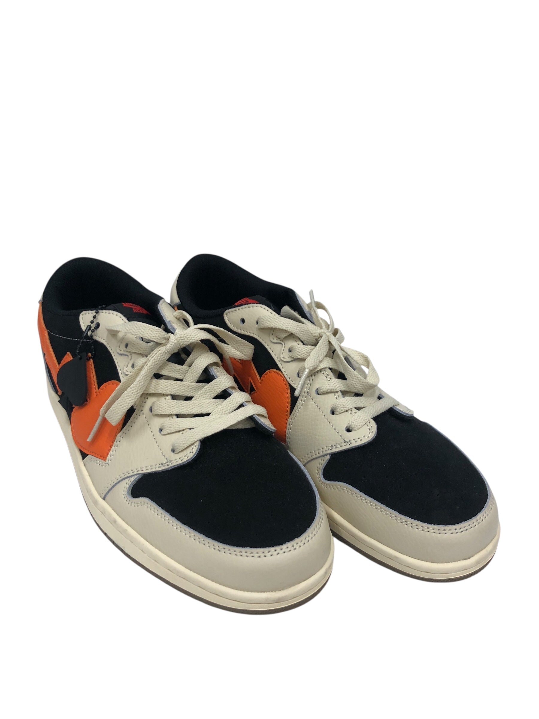 LIMITED ACES/Low-Sneakers/US 12/Cotton/ORN/BLACK ORANGE CREAM view 1
