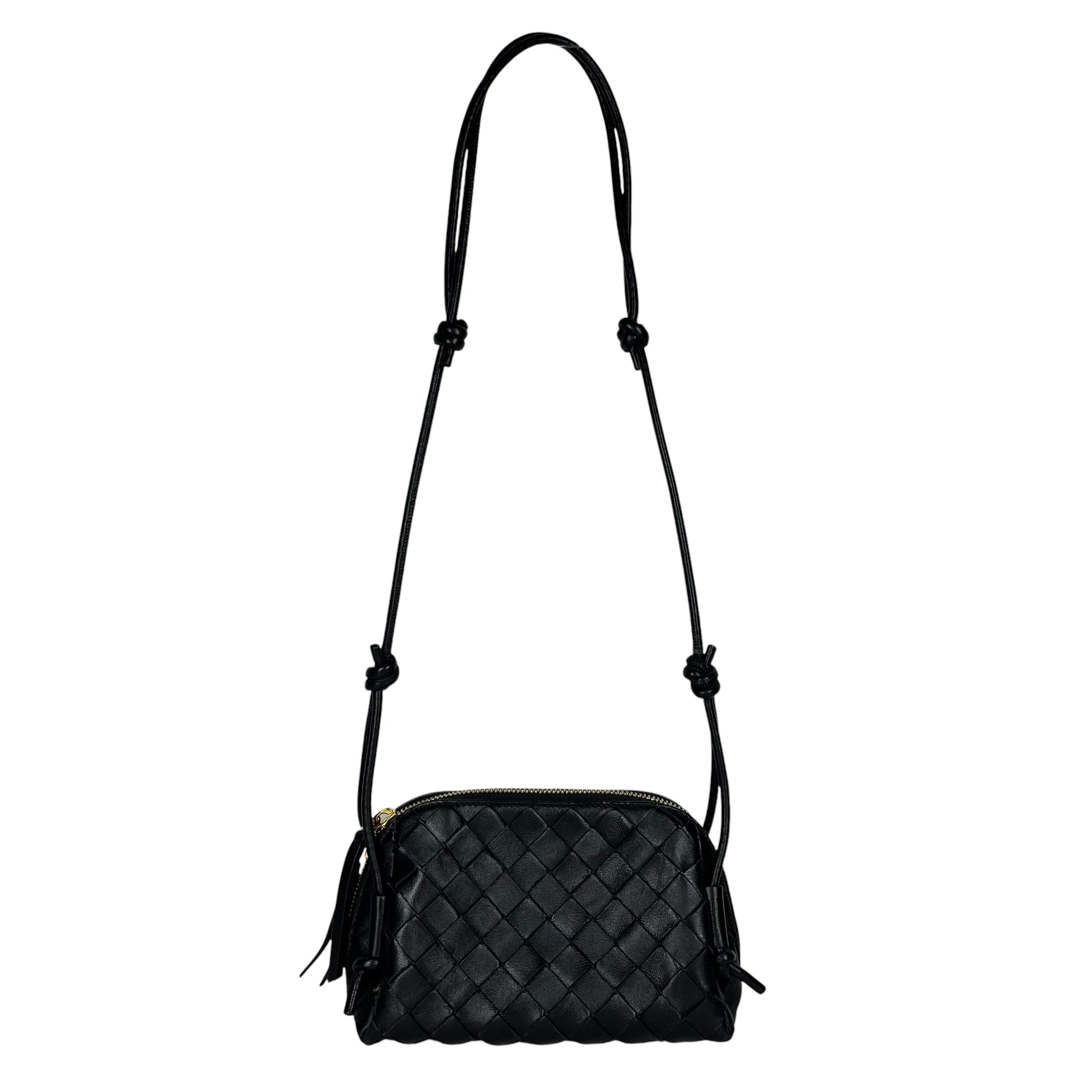 BOTTEGA VENETA/Bag/Leather/BLK/CONCERT INTRECCIATO POUCH view 2