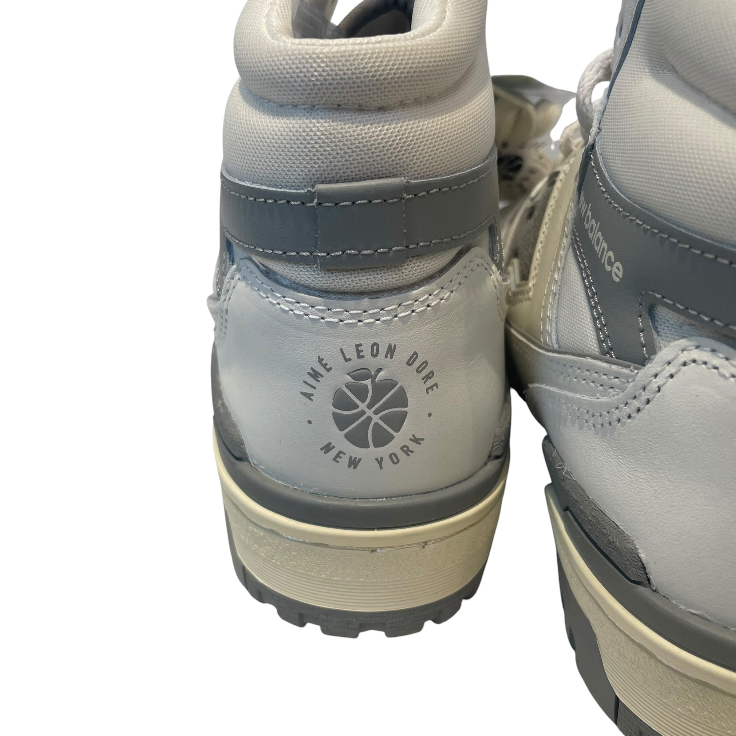 AIME LEON DORE/NEW BALANCE/Hi-Sneakers/US 10/Leather/WHT/wht&grey view 4