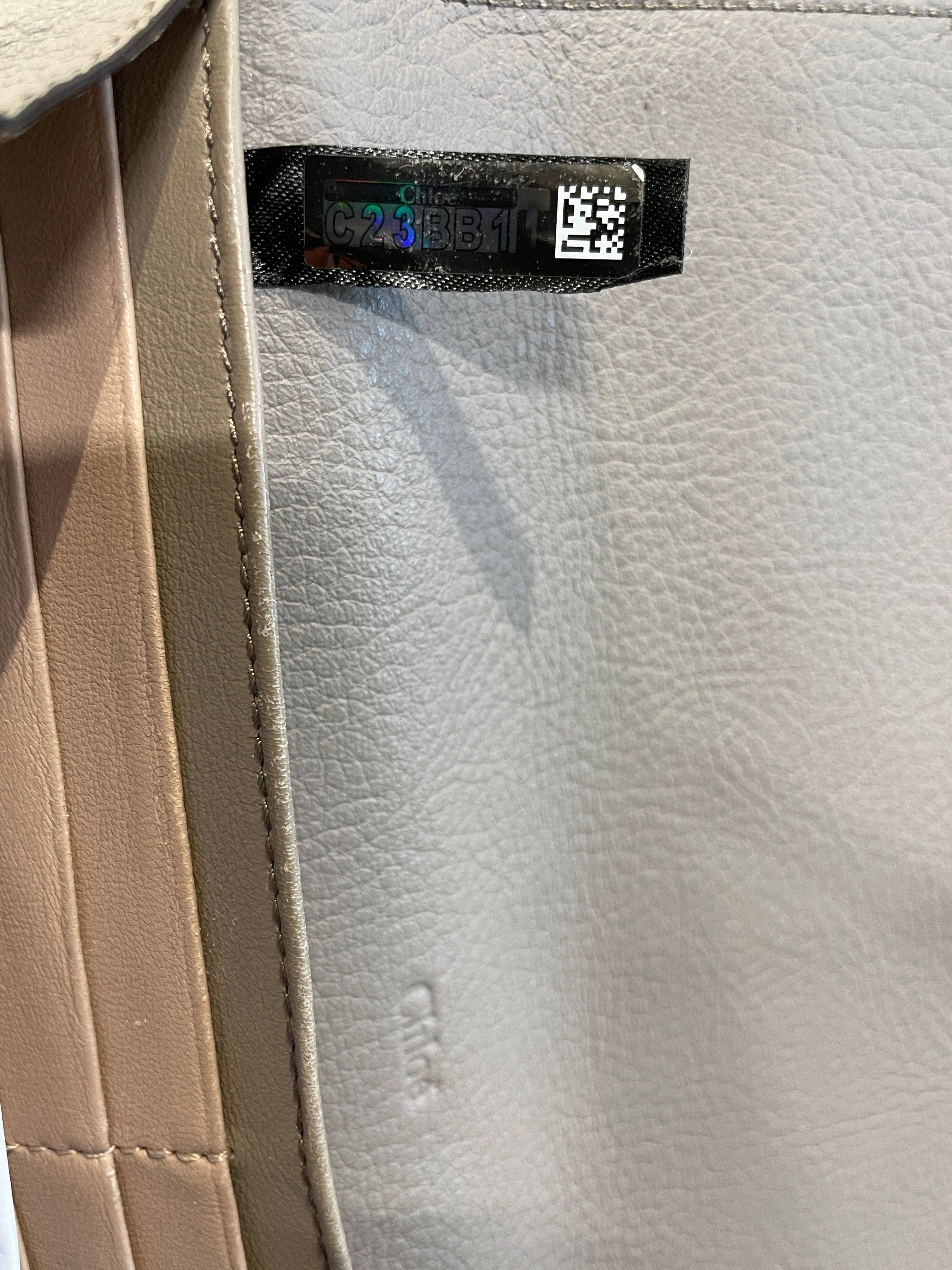Chloe/Long Wallet/Leather/GRY/L's/XKDR6GV view 3