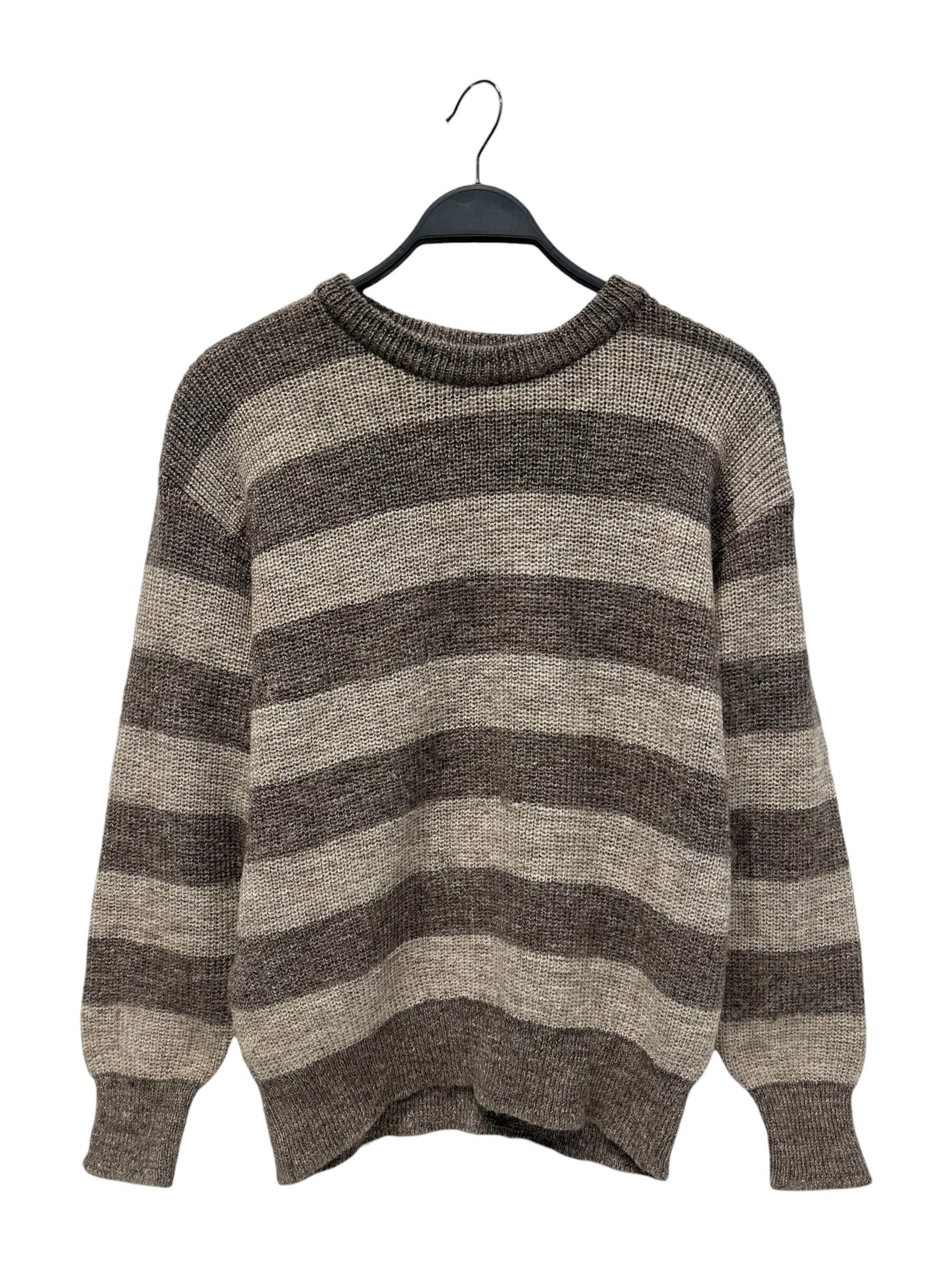 I.S. ISSEY MIYAKE SPORT/Heavy Sweater/Stripe/Wool/BEG/ view 1