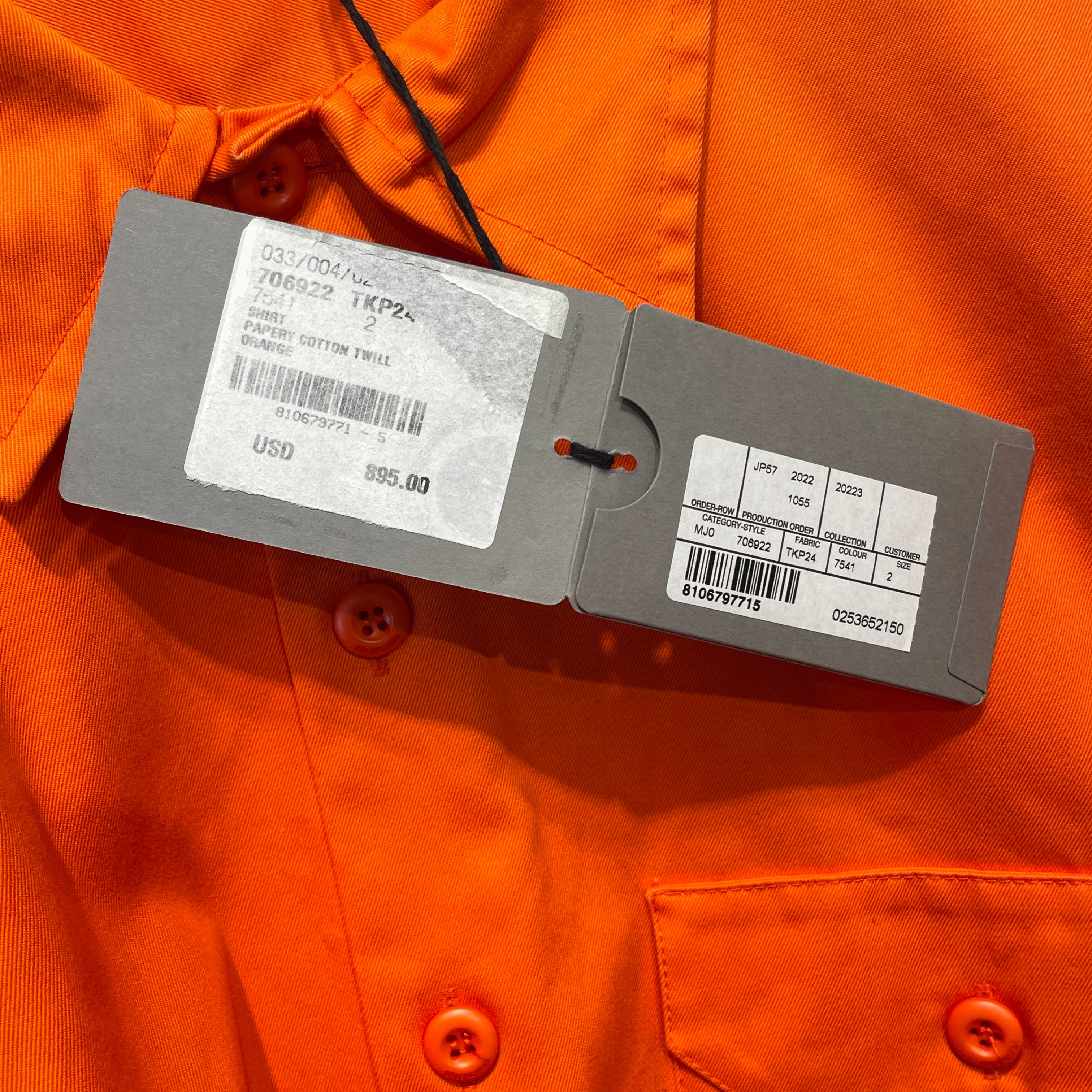 BALENCIAGA/SS Shirt/2/Cotton/ORN/OVERSIZED view 6