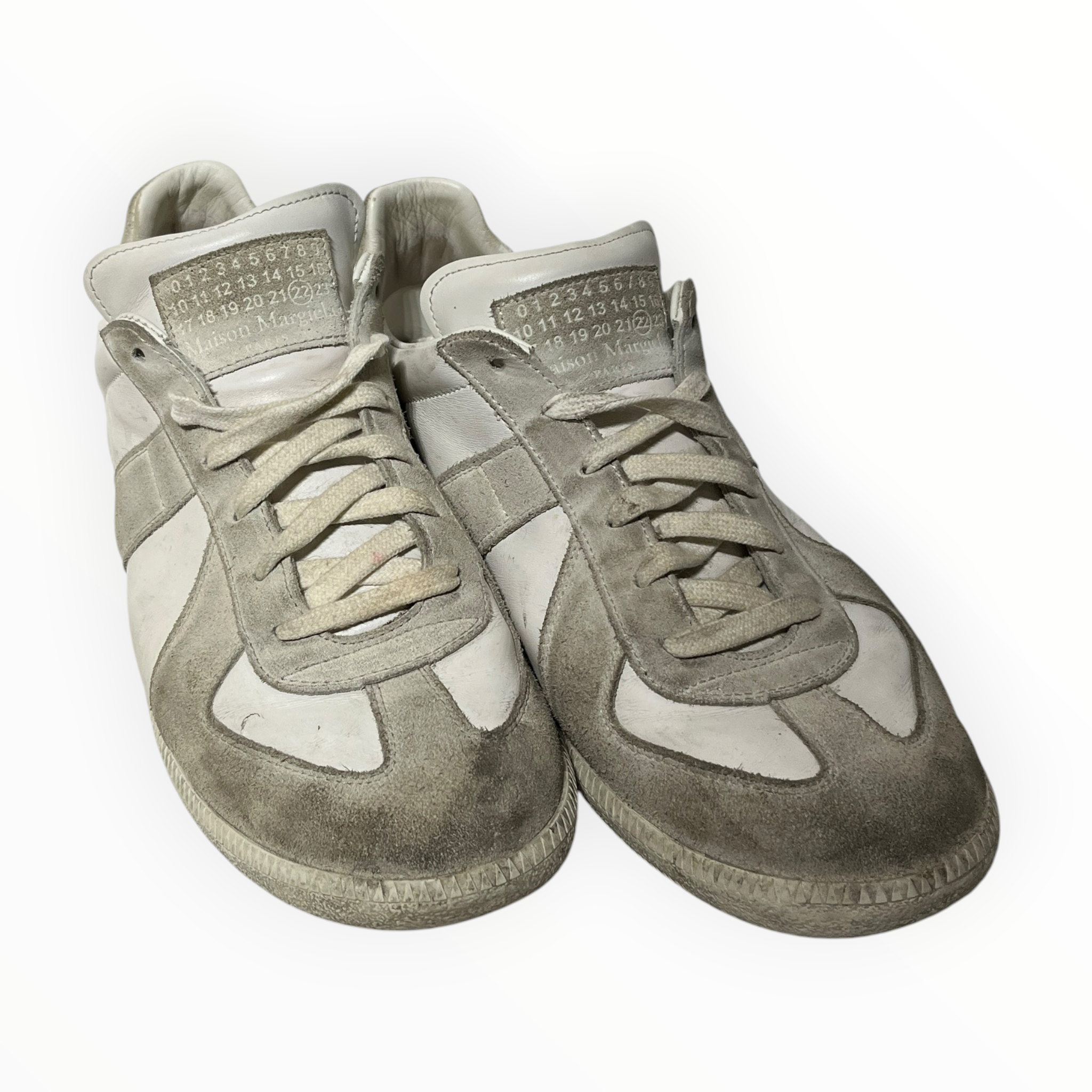 Maison Margiela/Low-Sneakers/EU 43/Leather/WHT/GATS view 1
