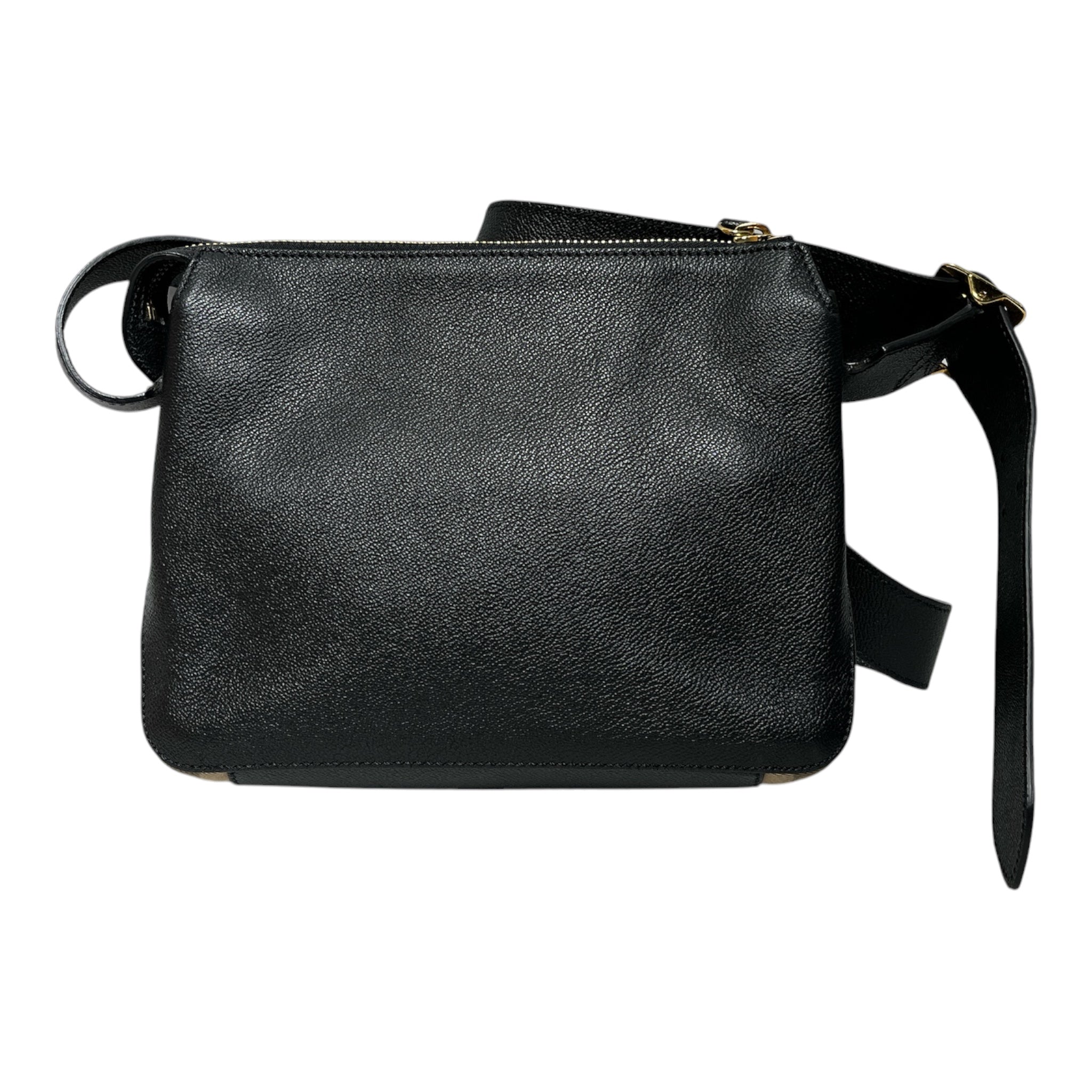 BURBERRY/Cross Body Bag/Leather/BLK/HOUSE CHECK HELMSLEY view 2