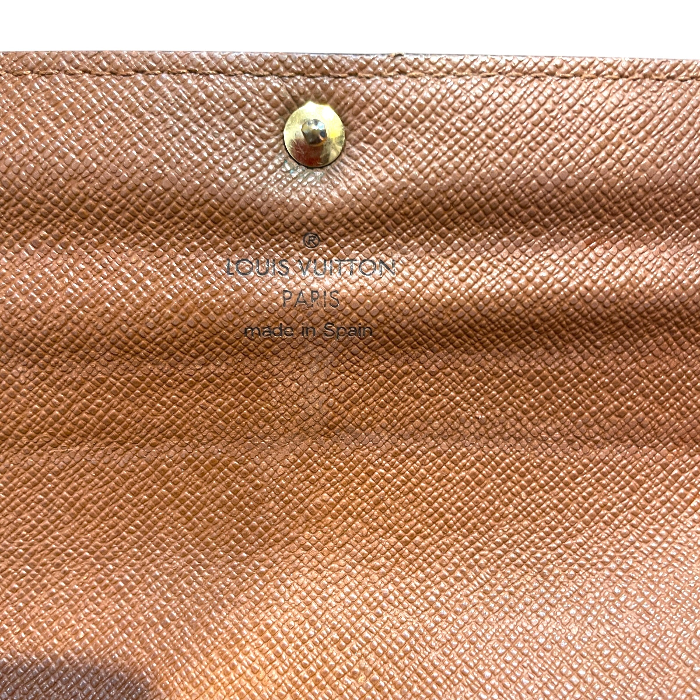 LOUIS VUITTON/Long Wallet/Monogram/Leather/BRW/L's/Sarah Wallet view 4
