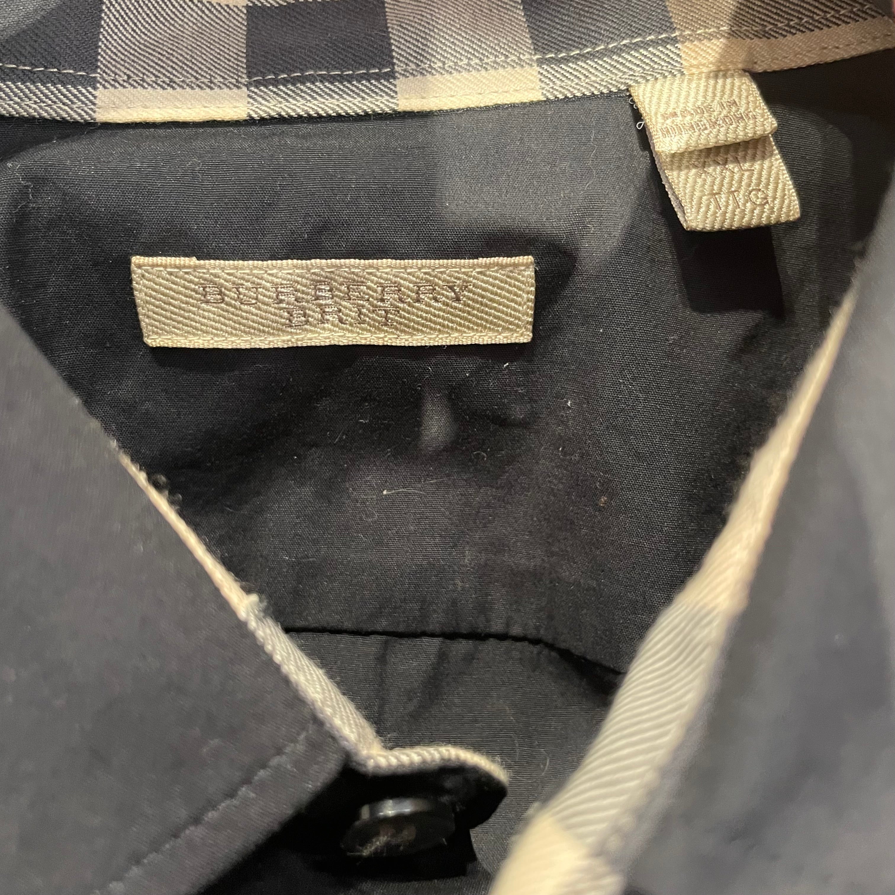 BURBERRY BRIT/LS Shirt/XXL/Cotton/BLK/Dress Shirt view 3