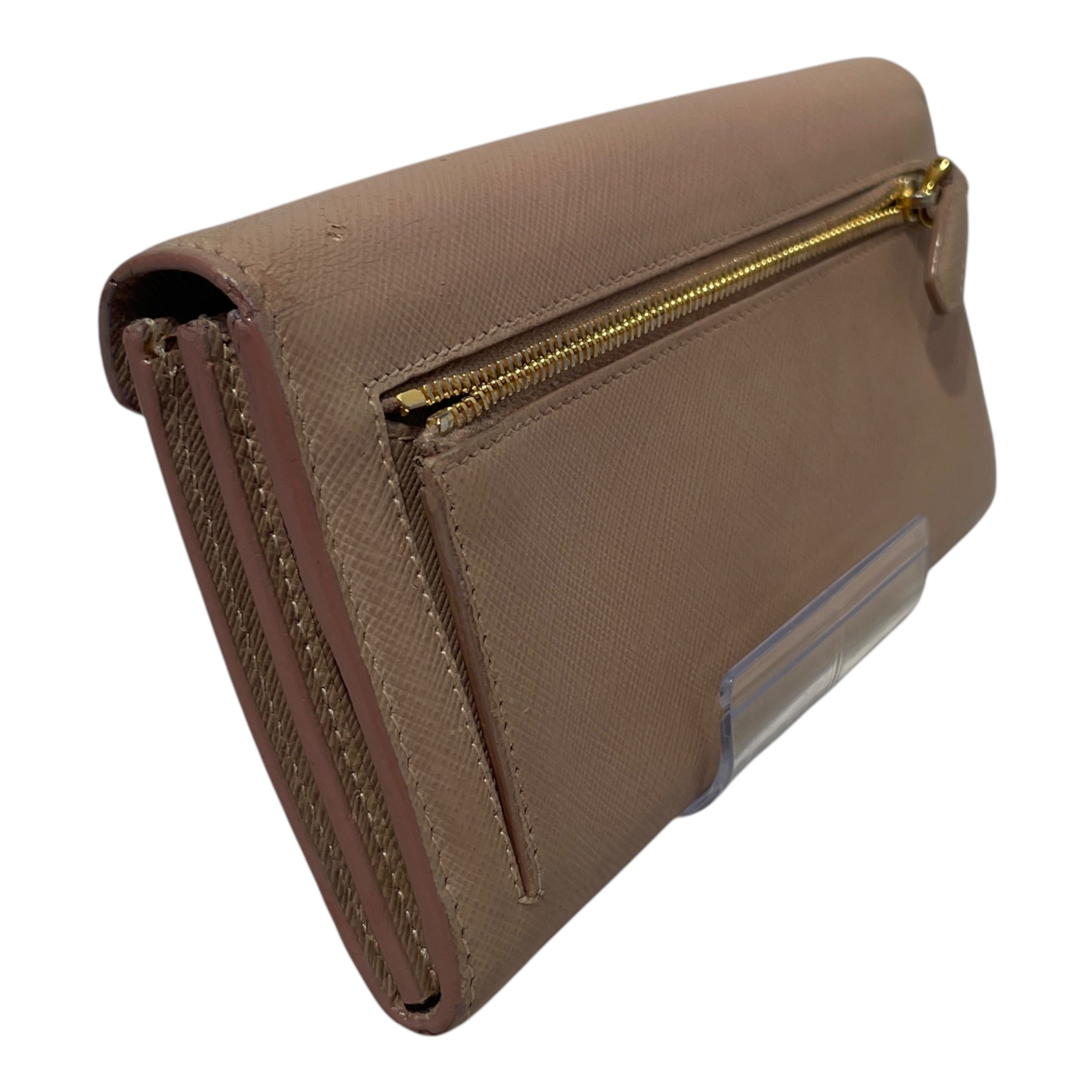 PRADA/Long Wallet/Leather/PNK/L's/Safiano Leather Wallet view 2