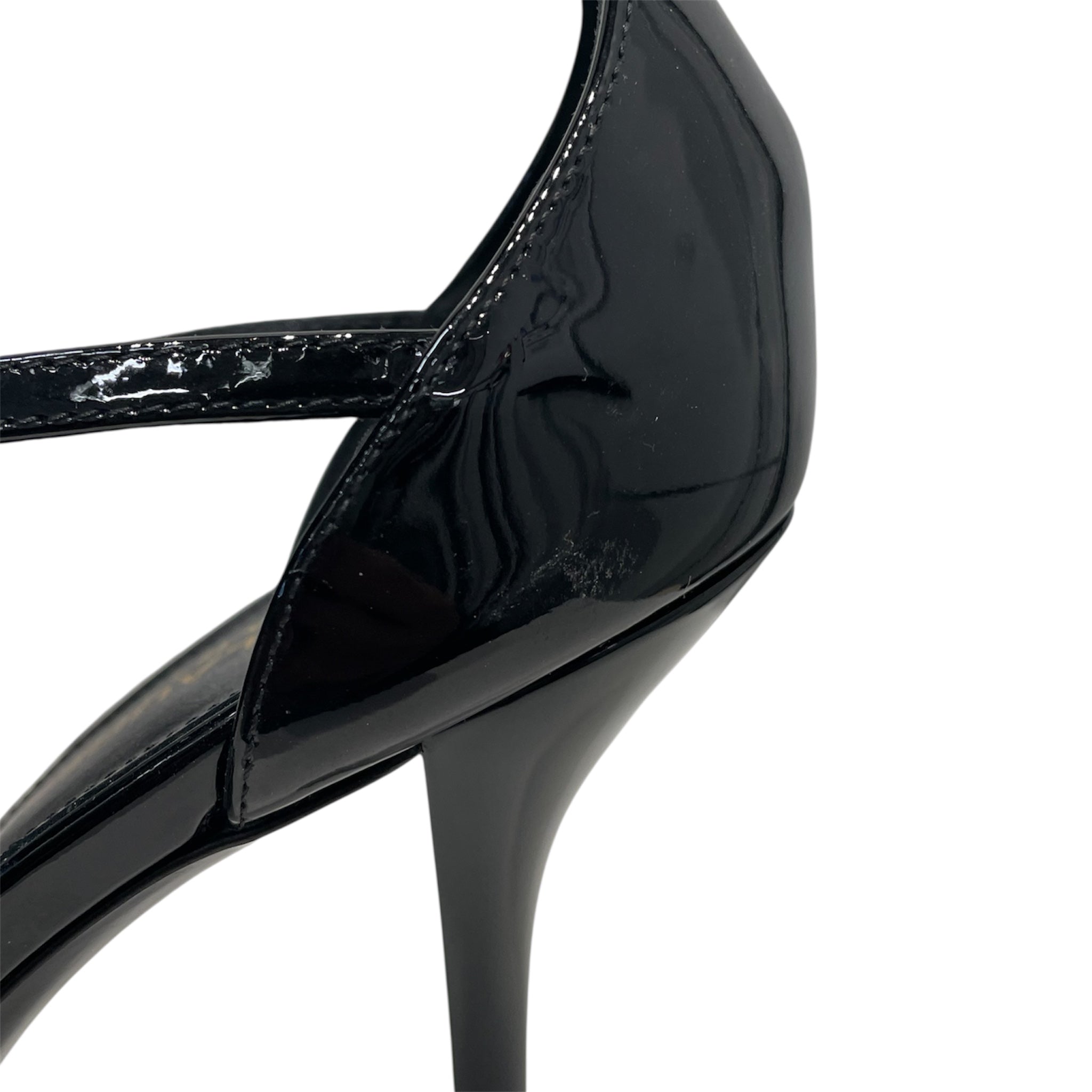 SAINT LAURENT/Heels/EU 41/Leather/BLK/CASSANDRA view 4