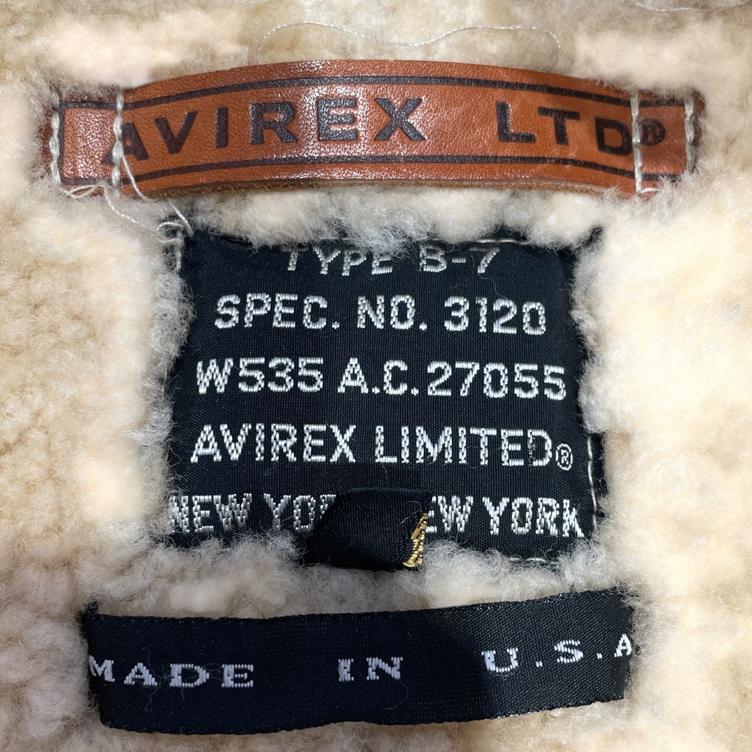 AVIREX/Jacket/42/Fur/BRW/SheepSkin Type B-7 view 3
