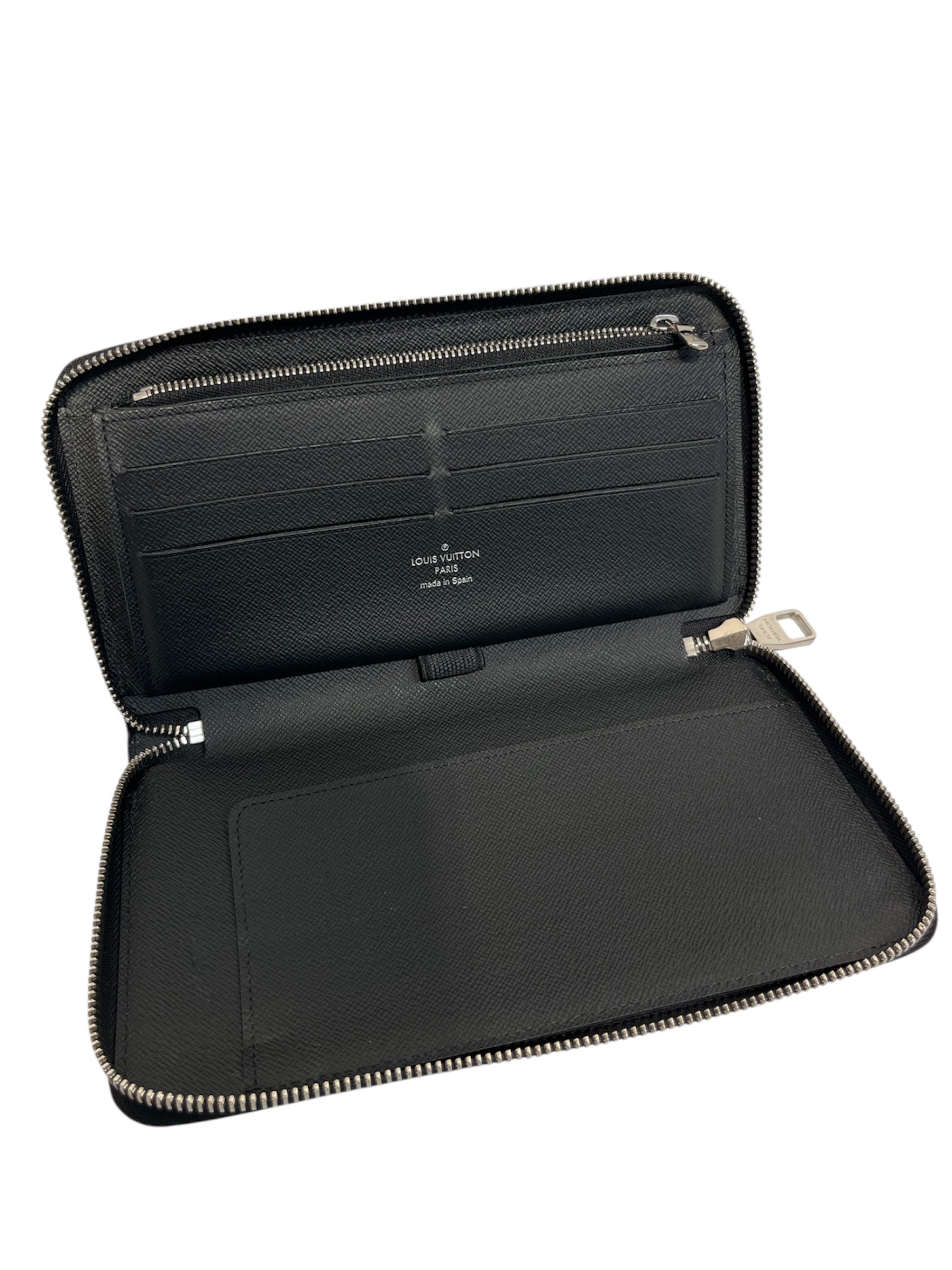 LOUIS VUITTON/Long Wallet/Leather/BLK/ view 3