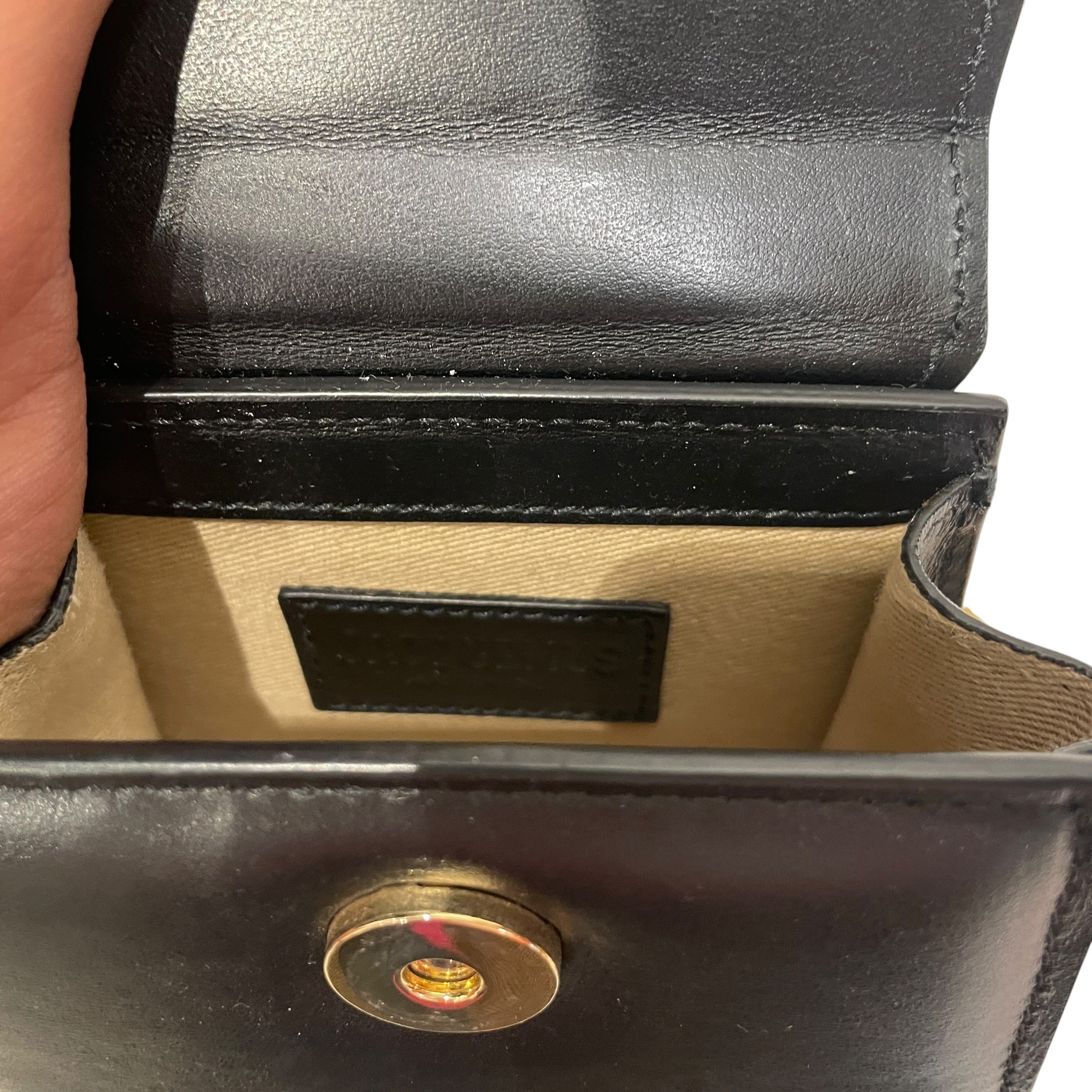 JACQUEMUS/Cross Body Bag/Leather/BLK/MINI PURSE view 5