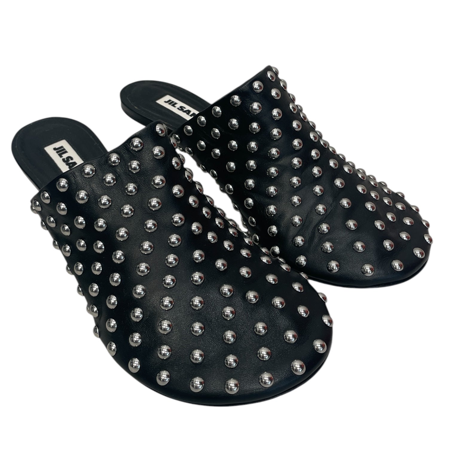 JIL SANDER/Heels/US 6/Leather/BLK/STUDDED view 1