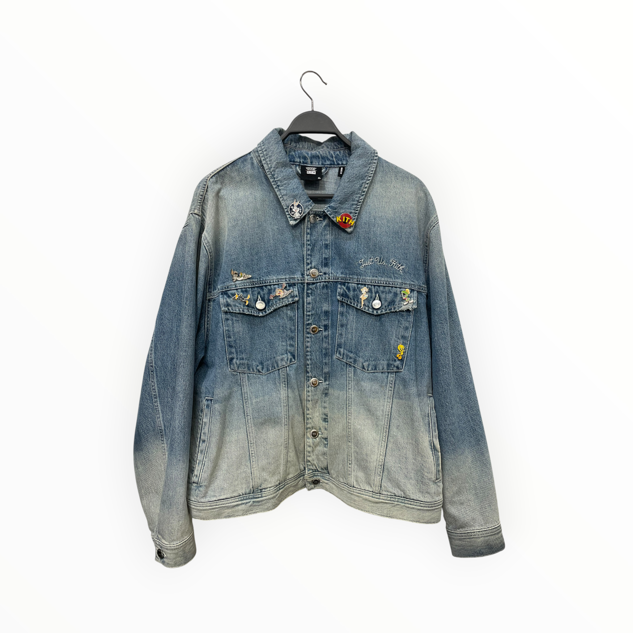 KITH/Denim Jkt/XL/Cotton/BLU/x Looney Tunes Various Pins view 1