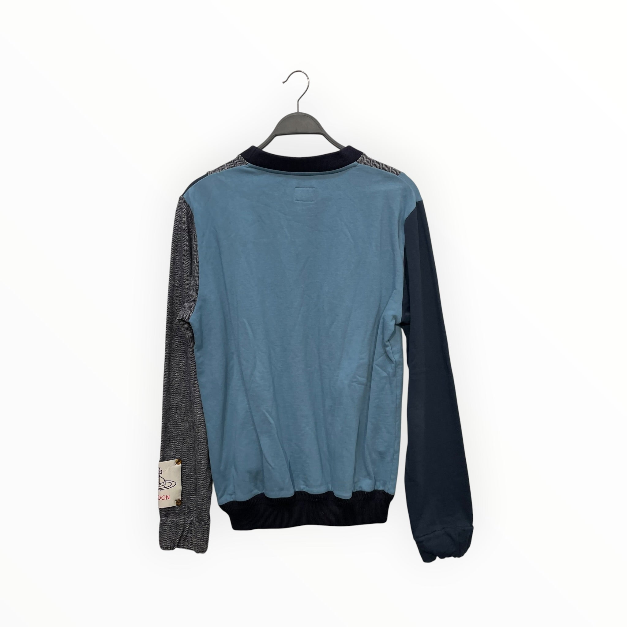 Vivienne Westwood MAN/Sweatshirt/M/Herringbone/Cotton/IDG/PATCHWORK SWEATER view 2