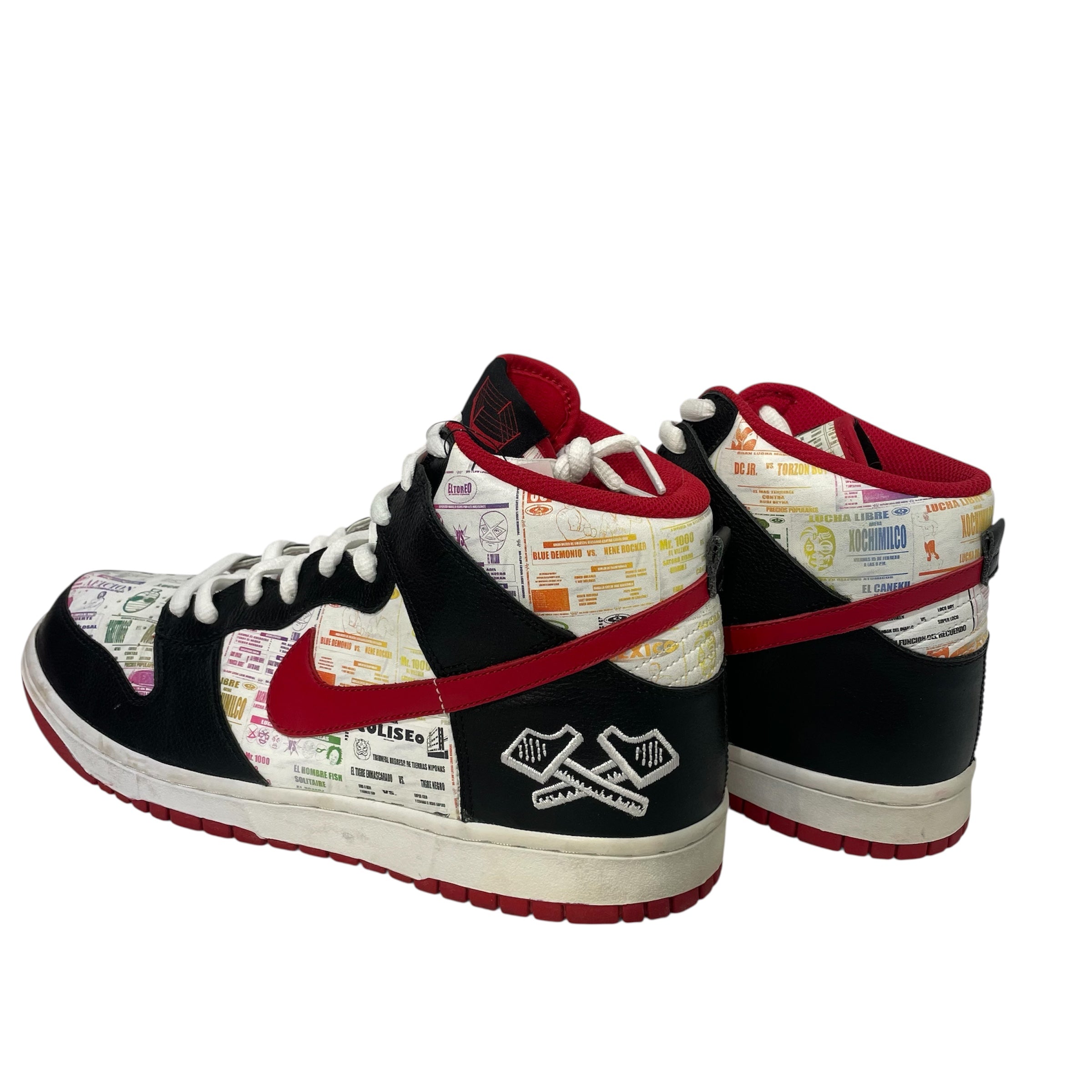 NIKE/DUNK HIGH PREMIUM/Hi-Sneakers/US 12/All Over Print/Leather/WHT/312786-061 view 2