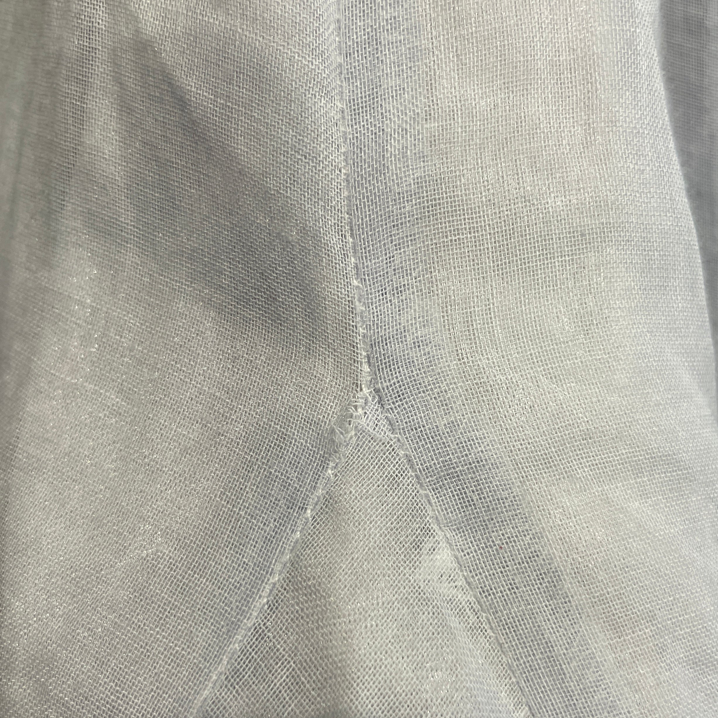 Vintage/SL Dress/L/Stripe/Cotton/WHT/L MAGNIN COTTON EYELET MAXI view 4
