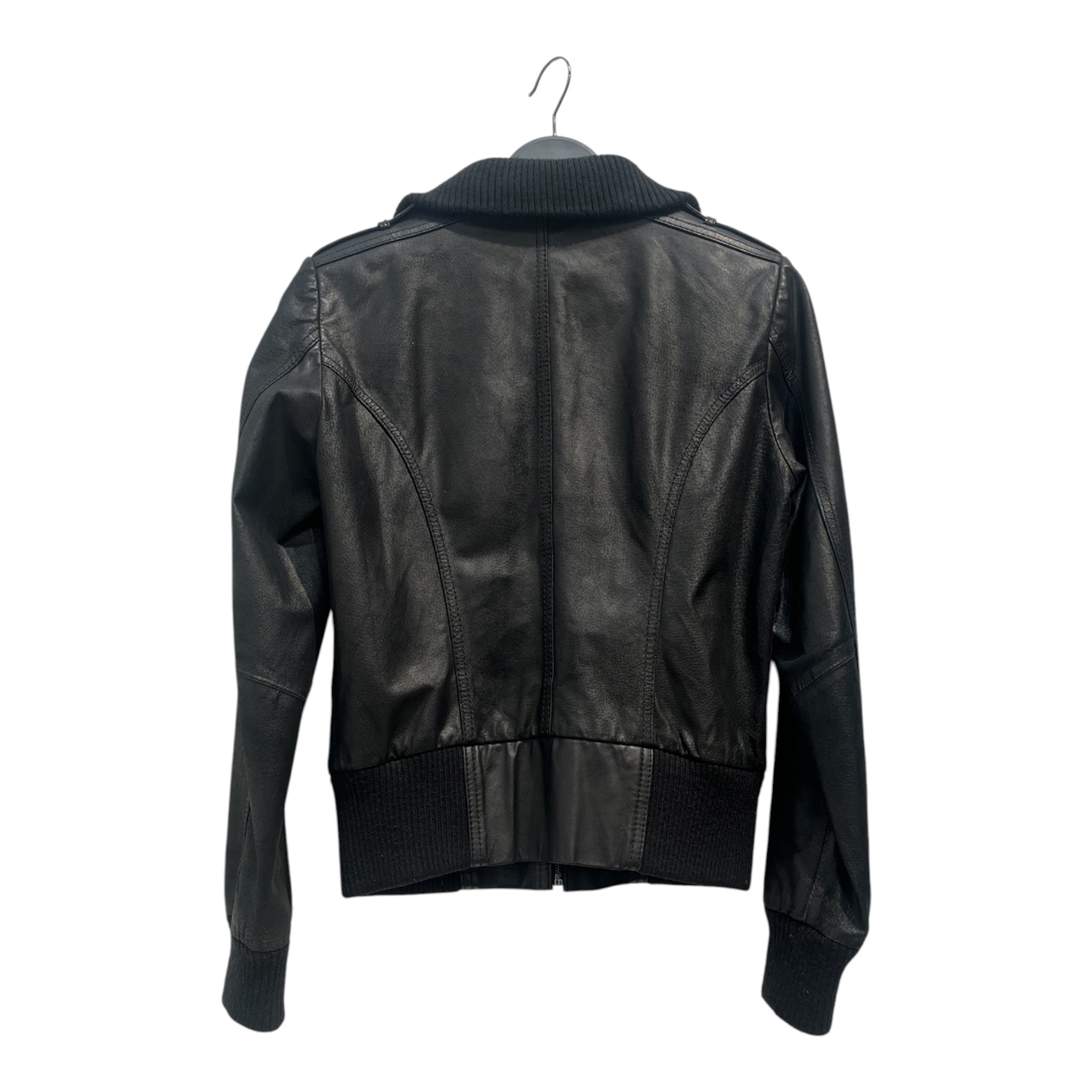 Vero Moda/Leather Jkt/Leather/BLK/BLACK LEATHER JACKET view 2