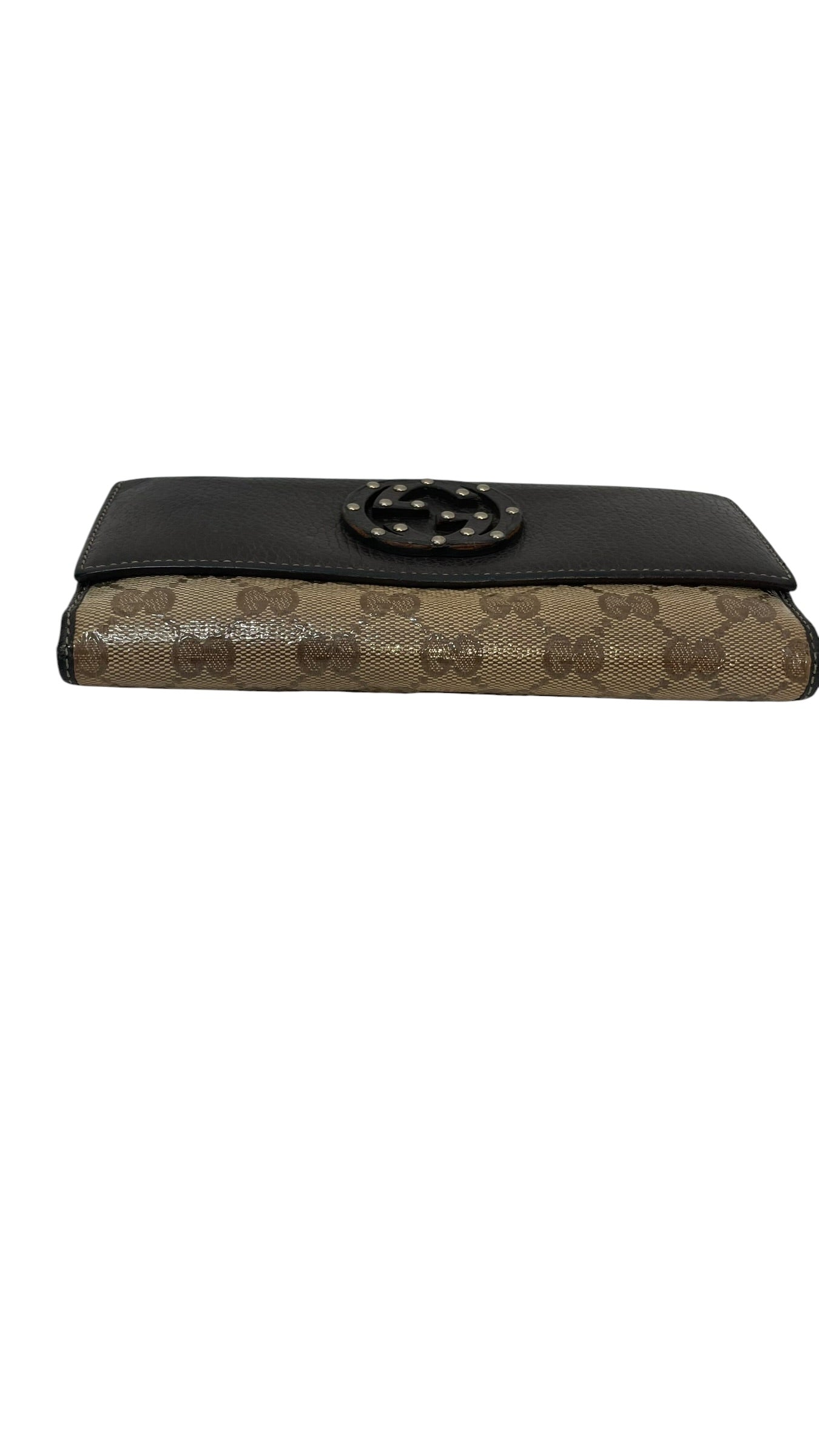GUCCI/Long Wallet/Monogram/Cotton/CML/COATED CANVAS CRYSTAL GG view 3