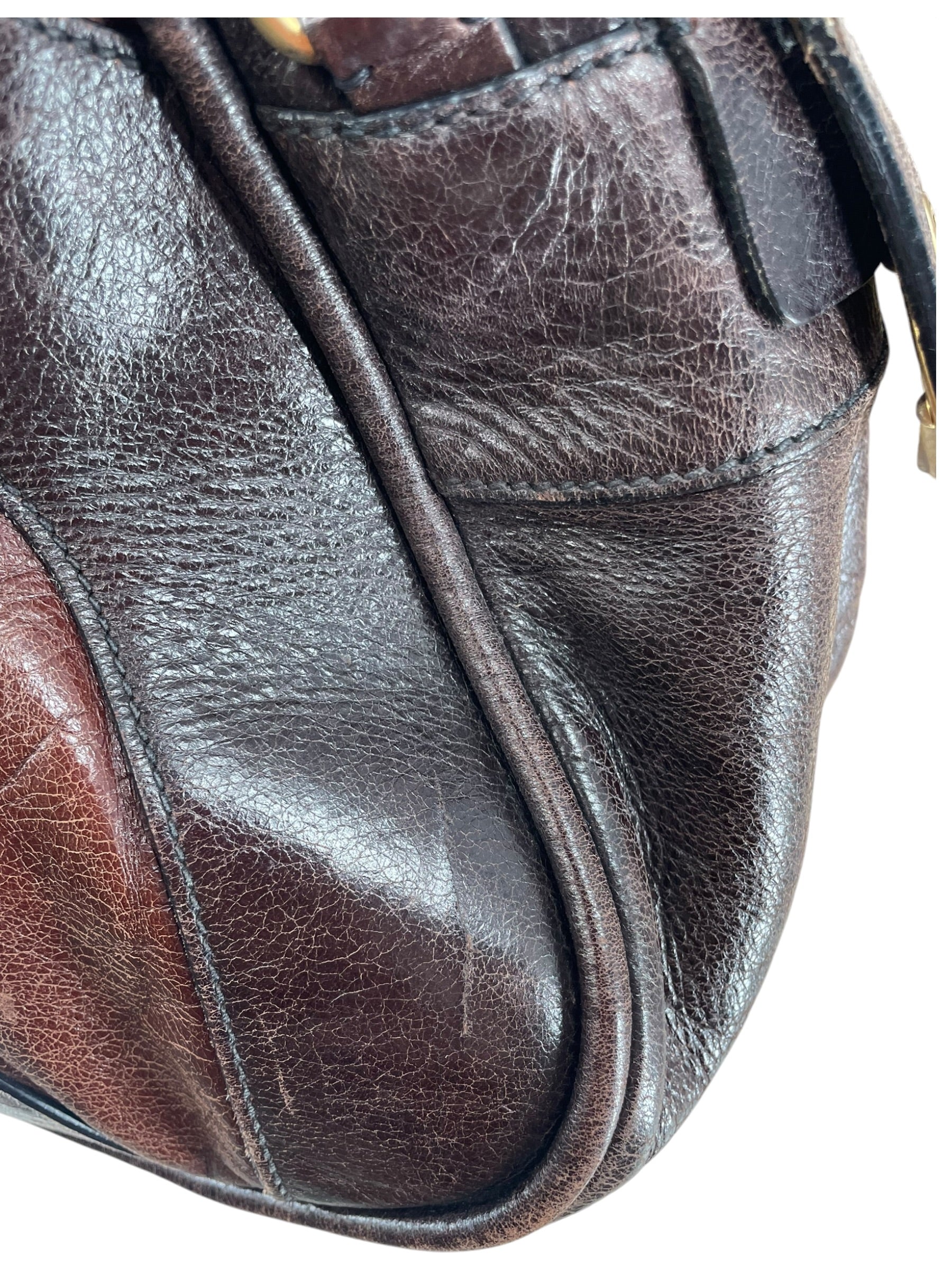 MIU MIU/Bag/Leather/BRW/PATENT LEATHER BOWLING BAG view 8