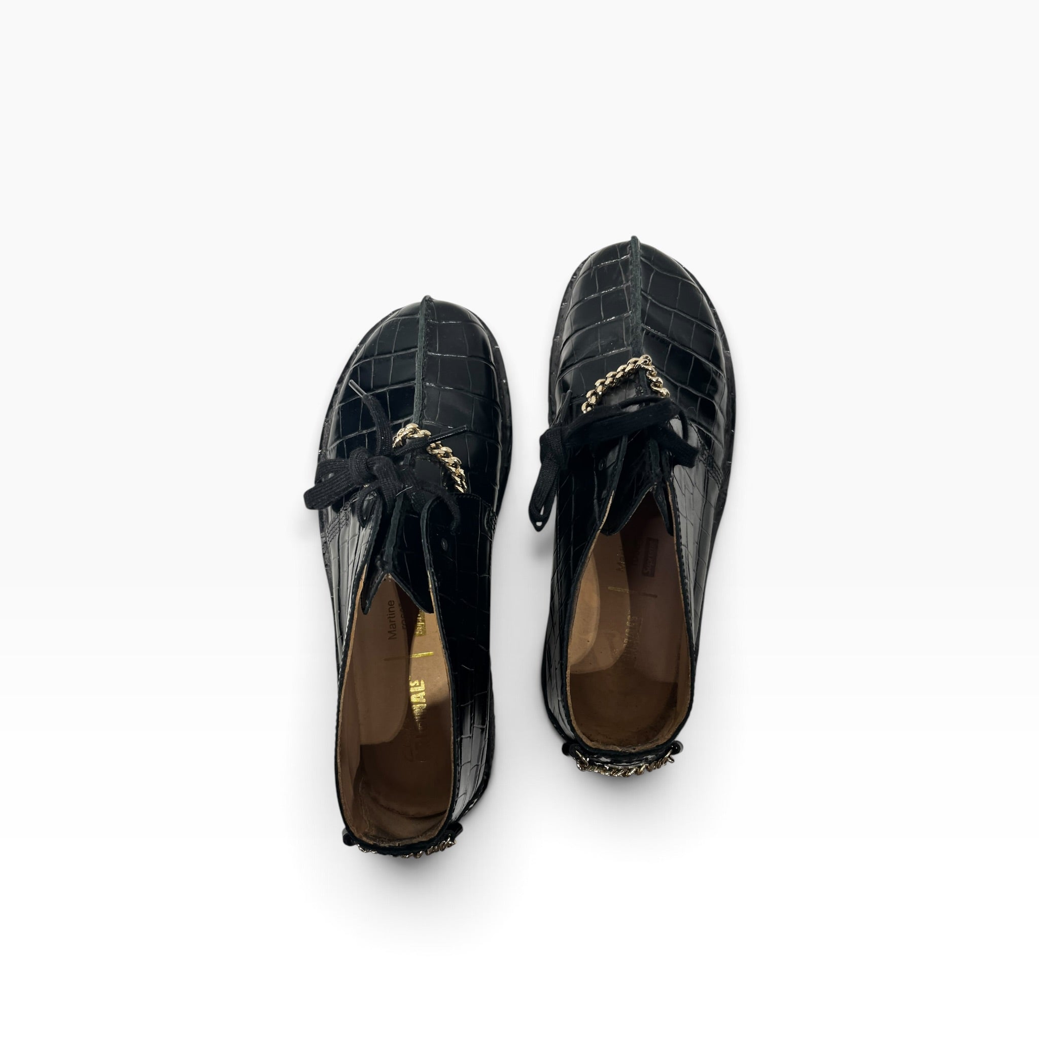 Supreme/MARTINE ROSE/Clarks/Loafers/US 9.5/Leather/BLK/DESERT TREK BLACK view 3
