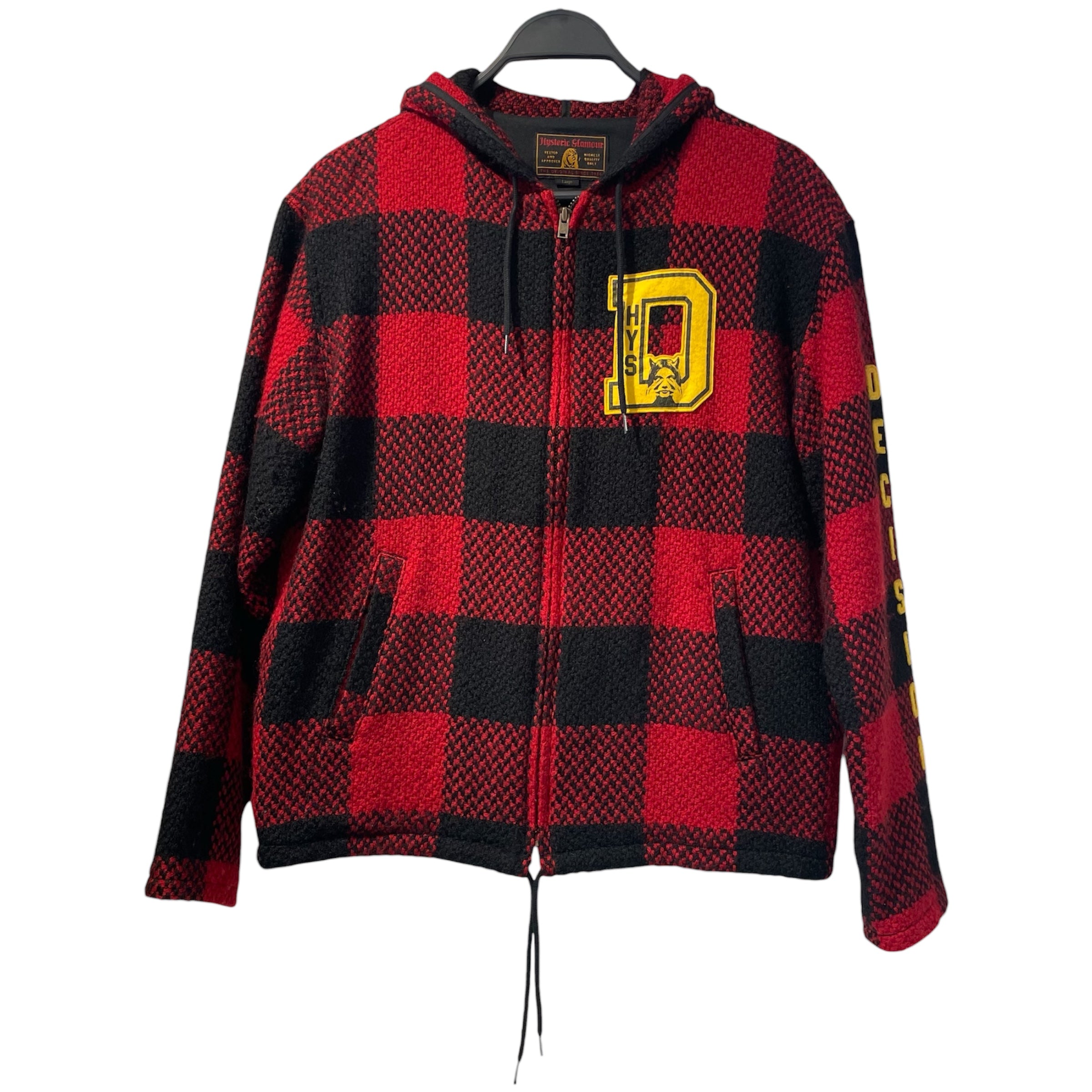 HYSTERIC GLAMOUR/Jacket/L/Red/Wool/Plaid/ view 1